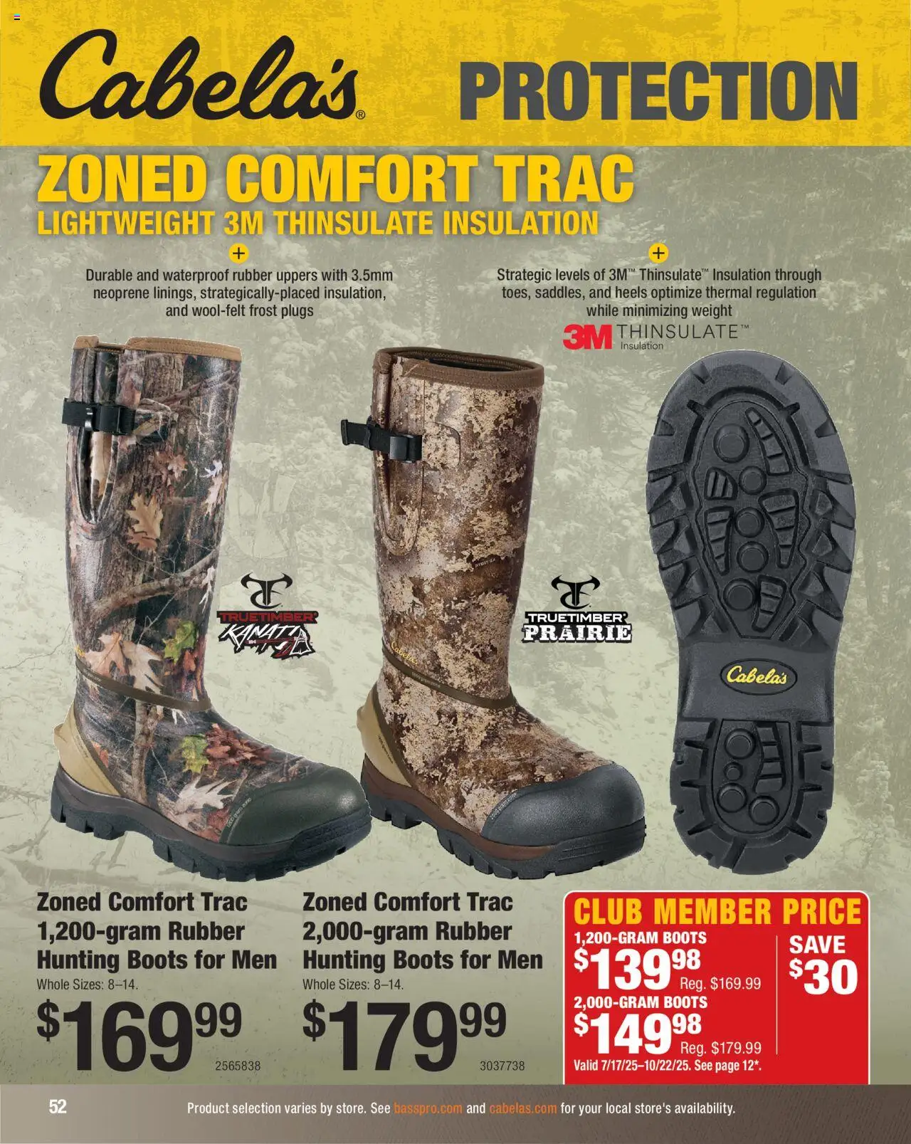 Cabela's Hunting Master 25 - valid from 11.08.2025 | Page: 52 | Products: Hunting Boots, Boots, Weight