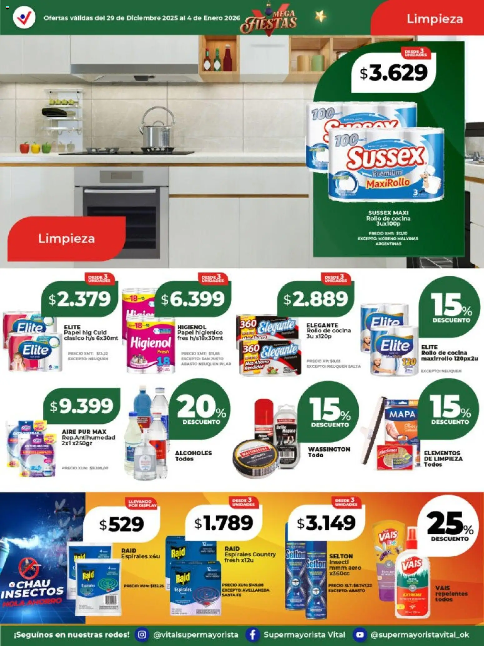 Vital - Ofertas - Laferrere  │ válido desde el 29.12.2025 | Página: 9 | Productos: Papel higiénico, Cocina