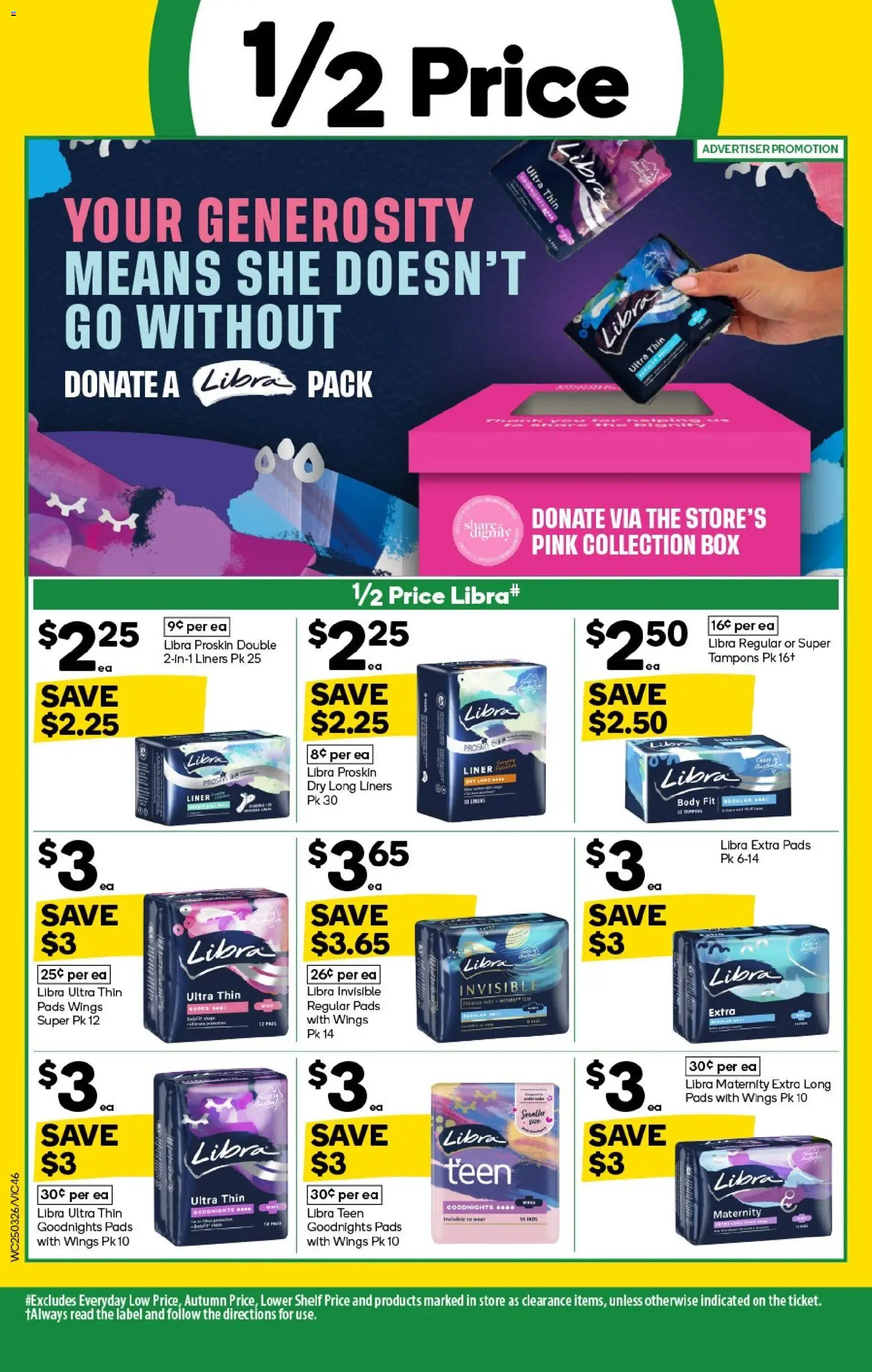 Woolworths catalogue - valid from 25.03.2026 | Page: 46 | Products: Shelf, Box, Tampons