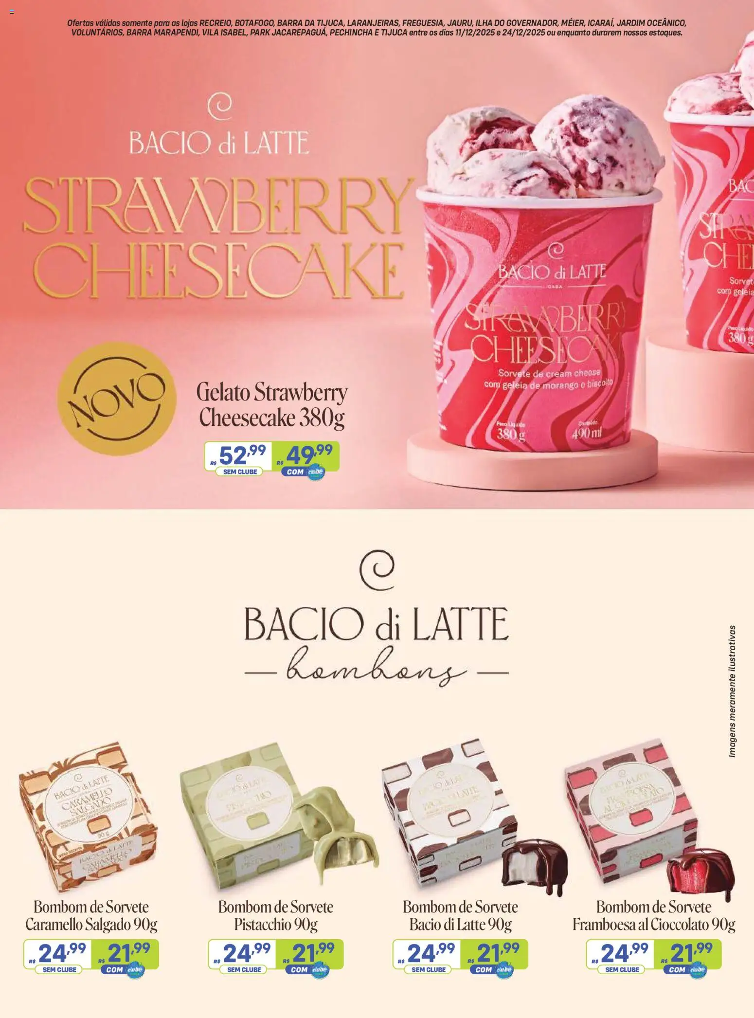 Prezunic Folheto - válido de 11.12.2025 | Página: 14 | Produtos: Cream cheese, Geleia, Sorvete, Bombom