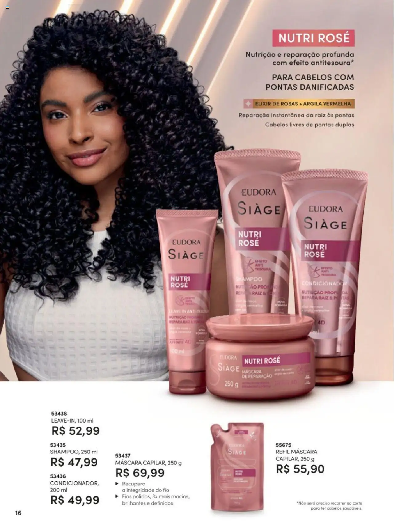 Eudora Folheto - válido de 06.06.2025 | Página: 16 | Produtos: Shampoo, Argila, Condicionador, Tesoura