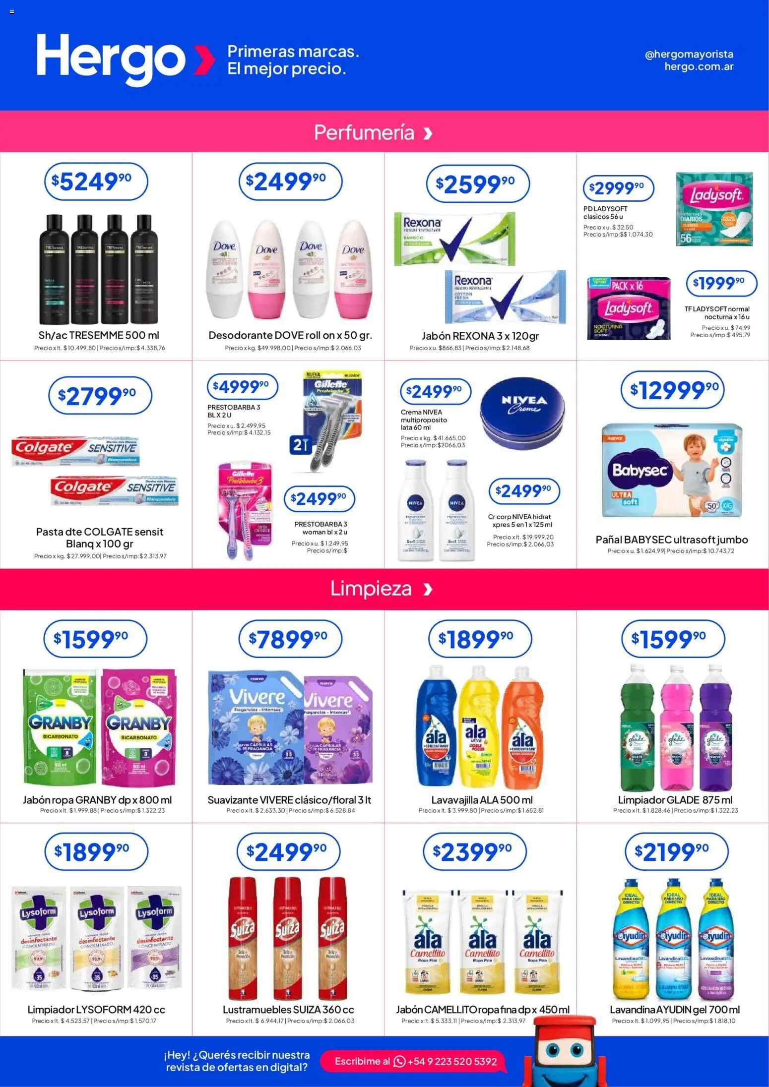 Hergo catálogo │ válido desde el 19.02.2026 | Página: 4 | Productos: Lustramuebles, Lavandina, Fragancia, Pasta