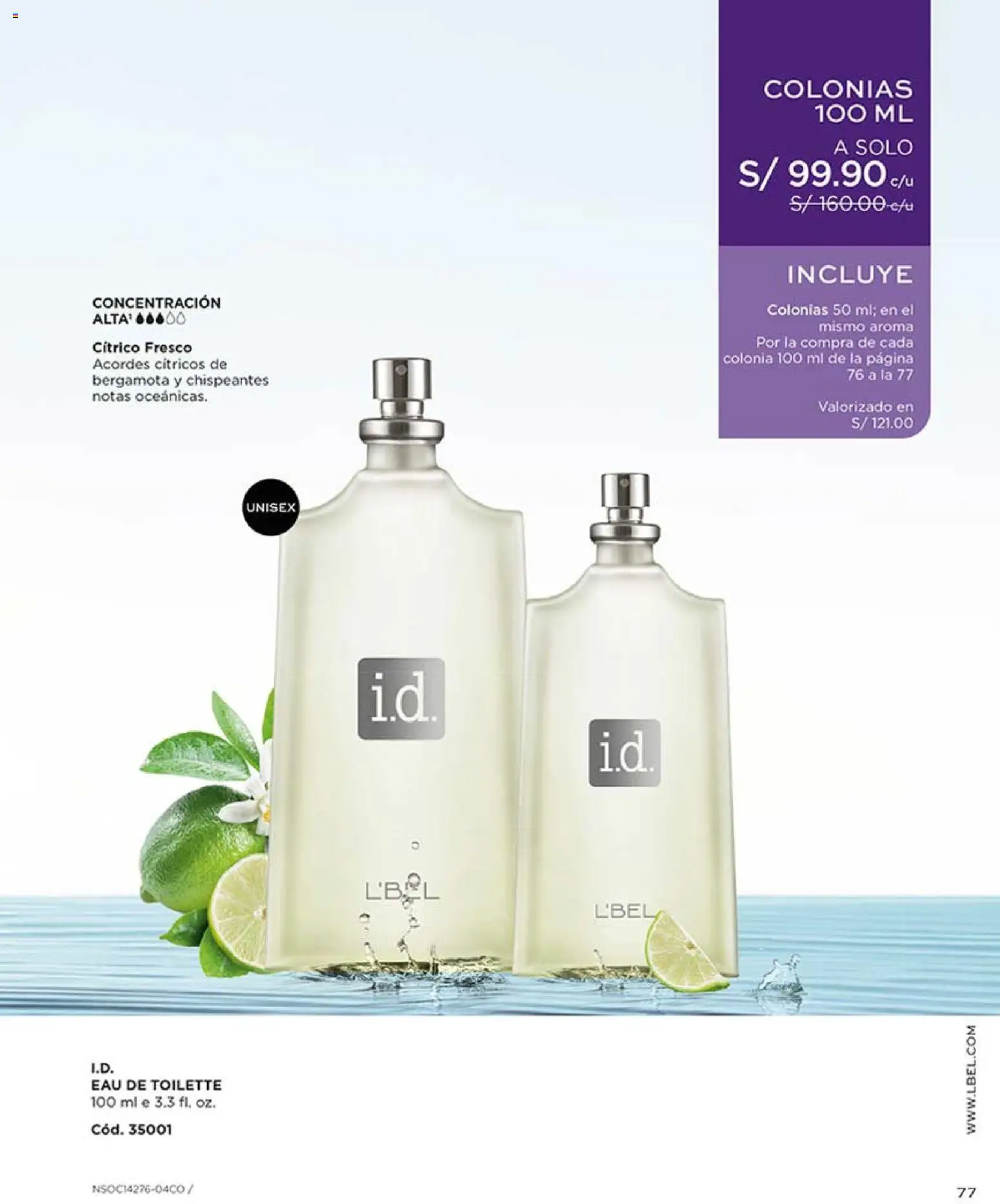 Catálogo L'Bel válido desde 21.02.2026 | Página: 77 | Productos: EAU de Toilette