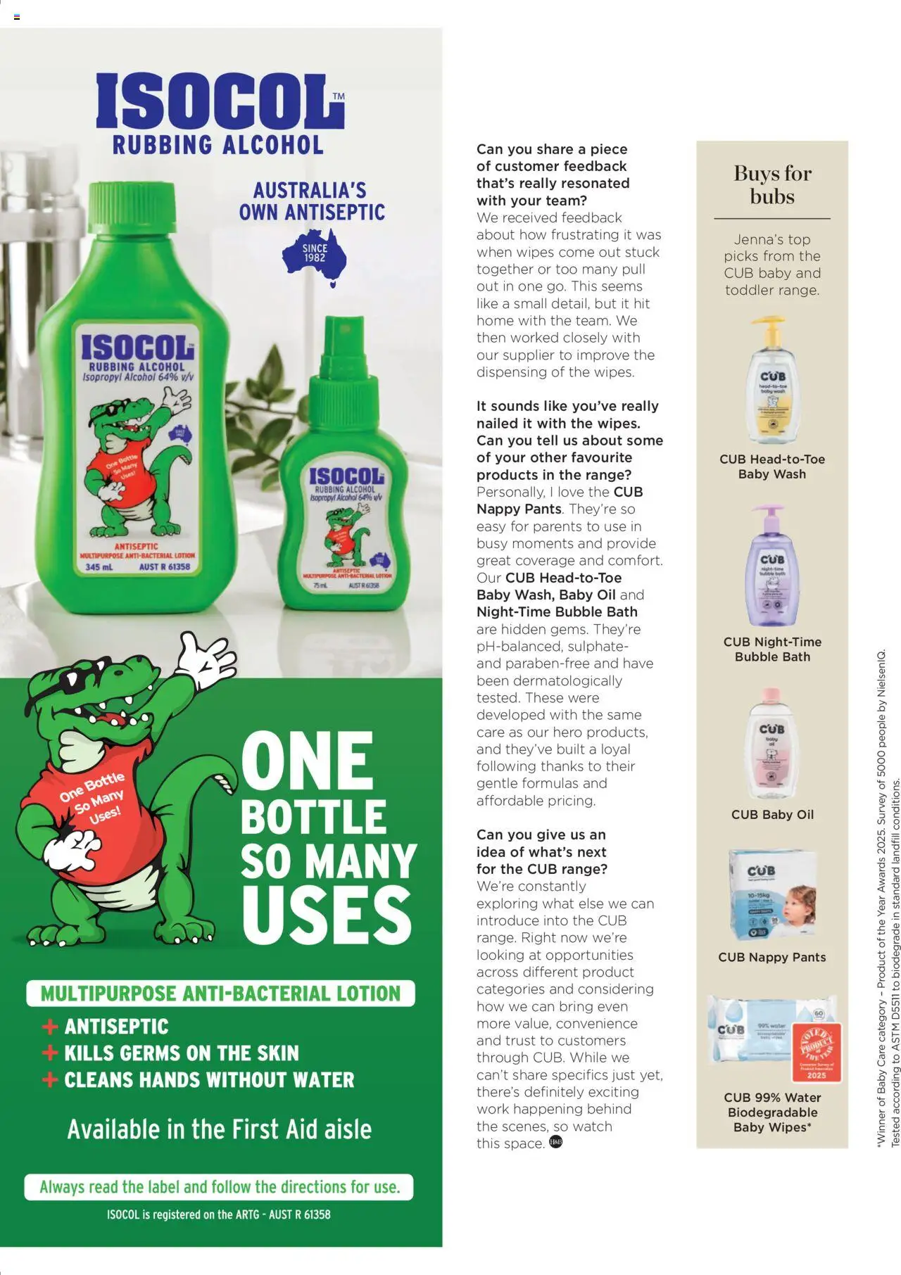 Coles catalogue - valid from 07.10.2025 | Page: 126 | Products: Bath, Oil, Lotion, Water