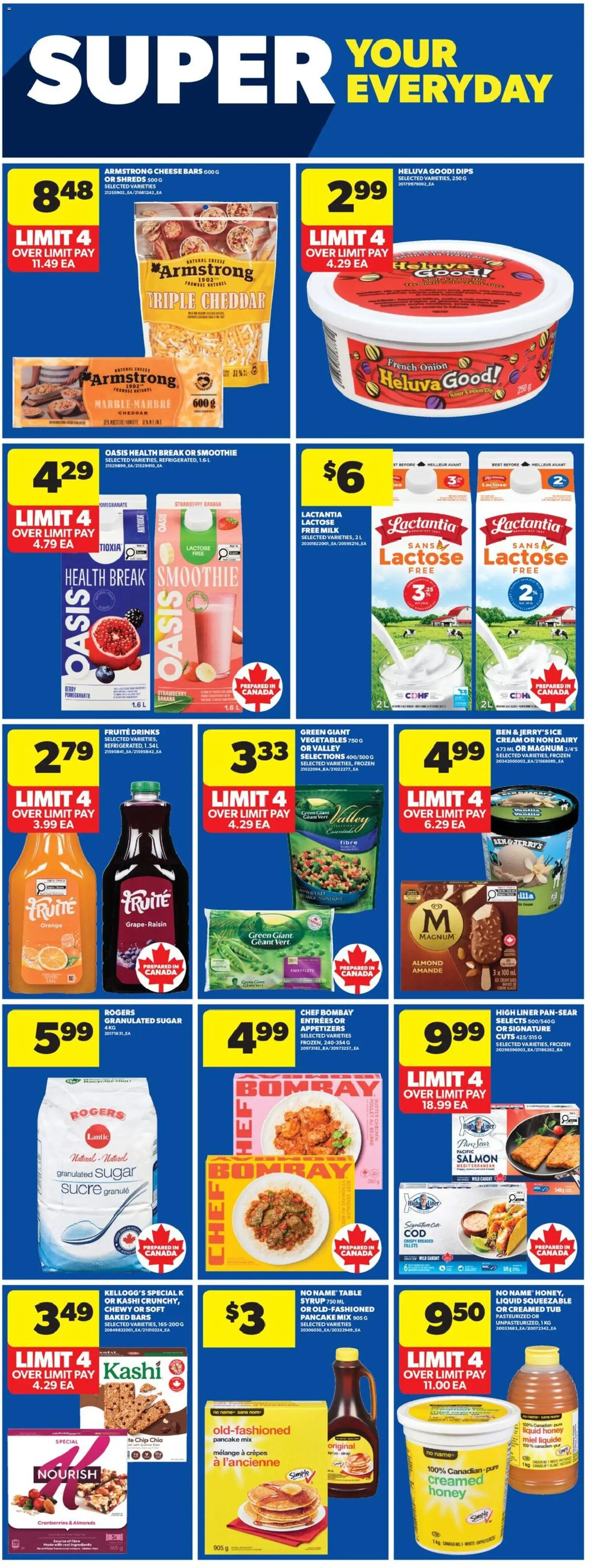 Real Canadian Superstore flyer valid from 26.02.2026 | Page: 12 | Products: Cream, Ice cream, Table, Cheese