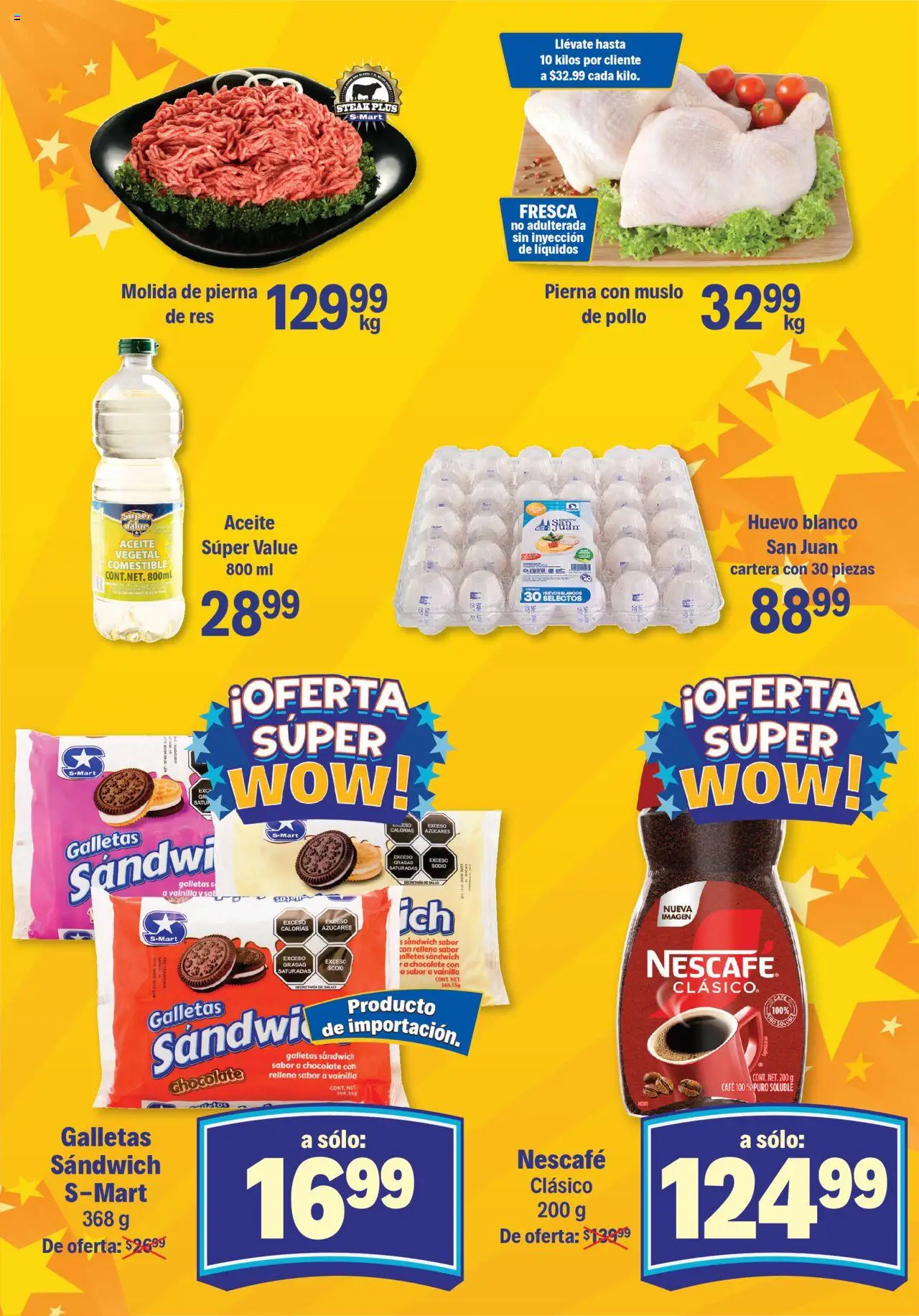 Nuevas ofertas de S-Mart válidas en toda la República Mexicana desde el 07.10.2025. ¡Encuentra las mejores ofertas en S-Mart - Folleto - Reynosa (y Rio Bravo)! | Página: 3 | Productos: Huevo, Huevos, Café, Res