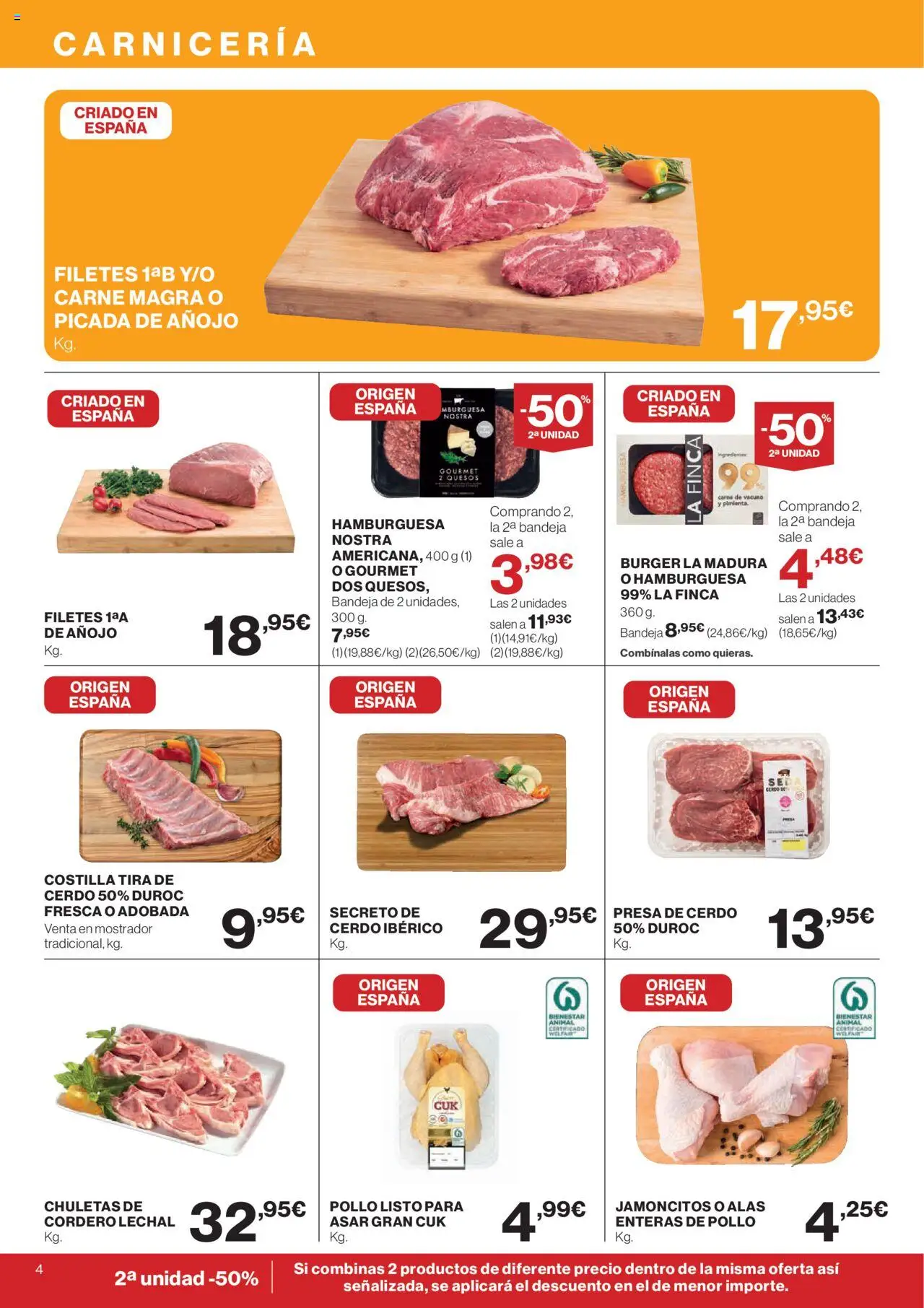 Nuevas ofertas de El Corte Inglés válidas en toda la República Mexicana desde el 09.10.2025. ¡Encuentra las mejores ofertas en El Corte - Catálogo Que necesitas hoy! | Página: 4 | Productos: Pollo, Bandeja, Cerdo