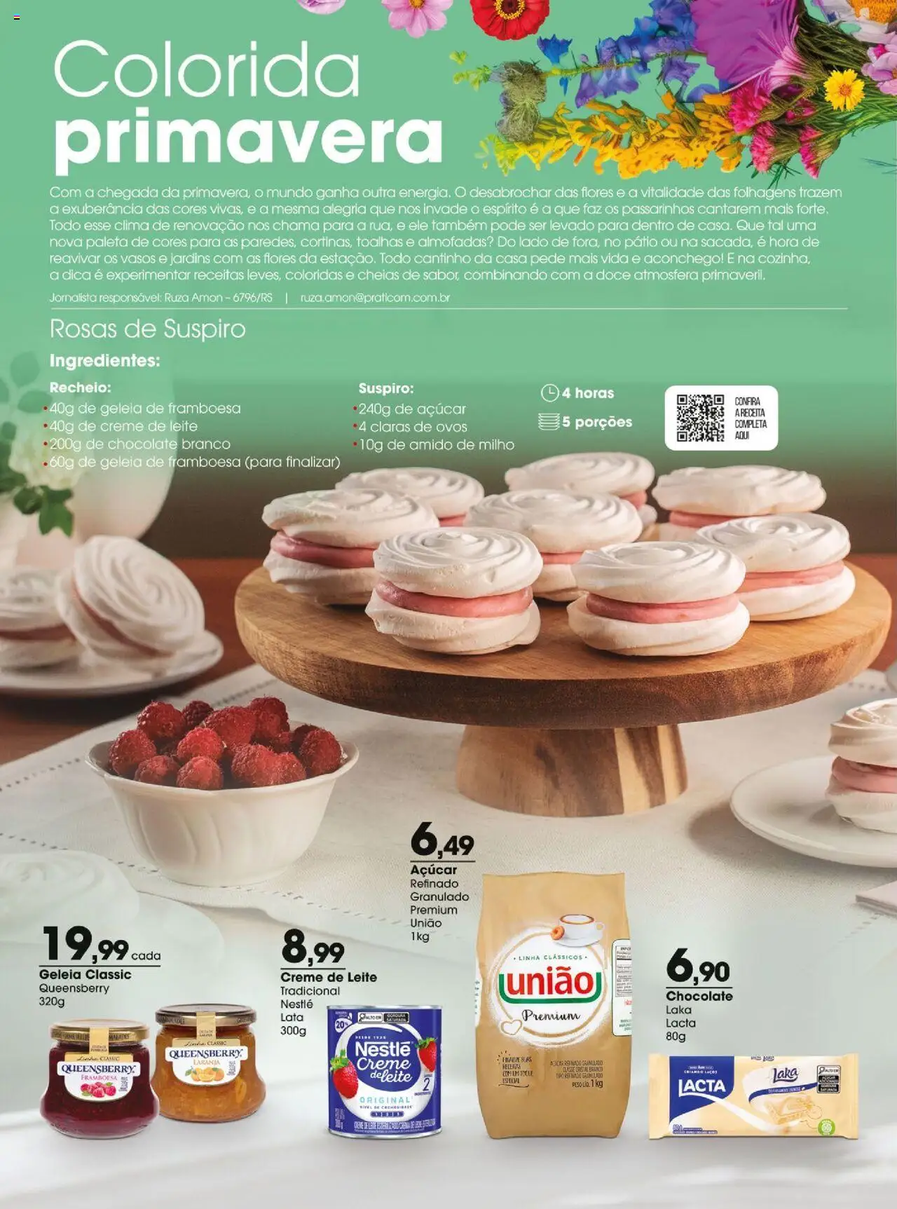 Zaffari Folheto - válido de 09.09.2025 | Página: 2 | Produtos: Amido de milho, Flores, Chocolate, Creme de leite