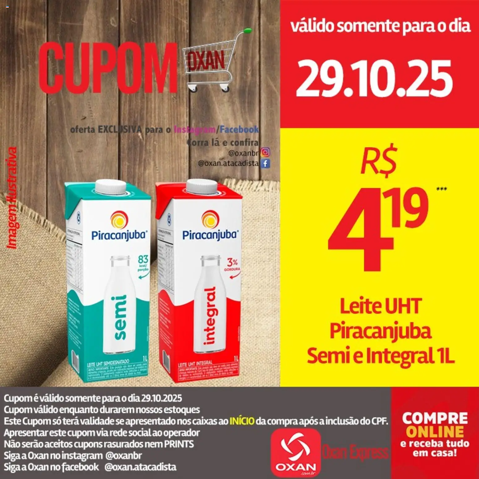 Oxan Atacadista Folheto - válido de 29.10.2025 | Página: 6 | Produtos: Leite