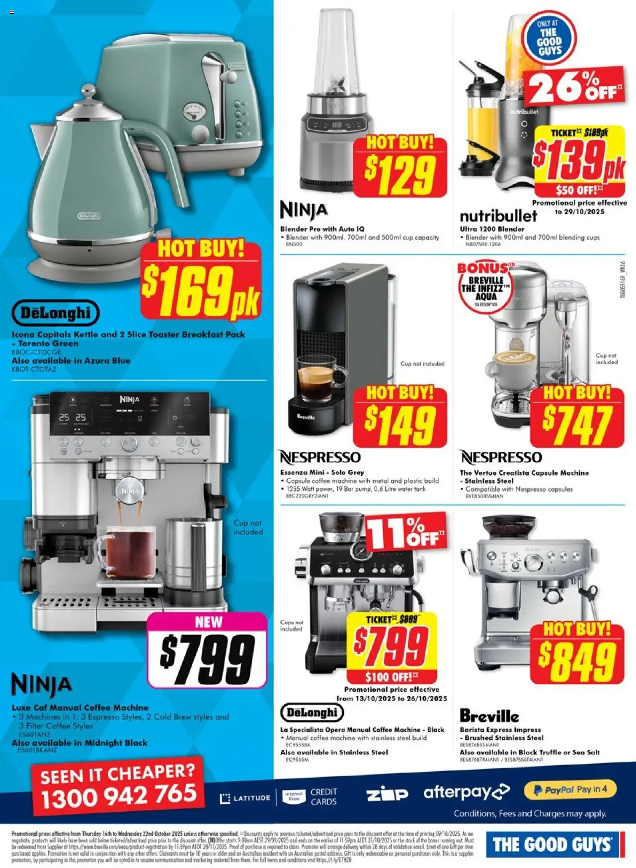 The Good Guys catalogue - valid from 15.10.2025 | Page: 12 | Products: Water, Salt, Kettle, Toaster