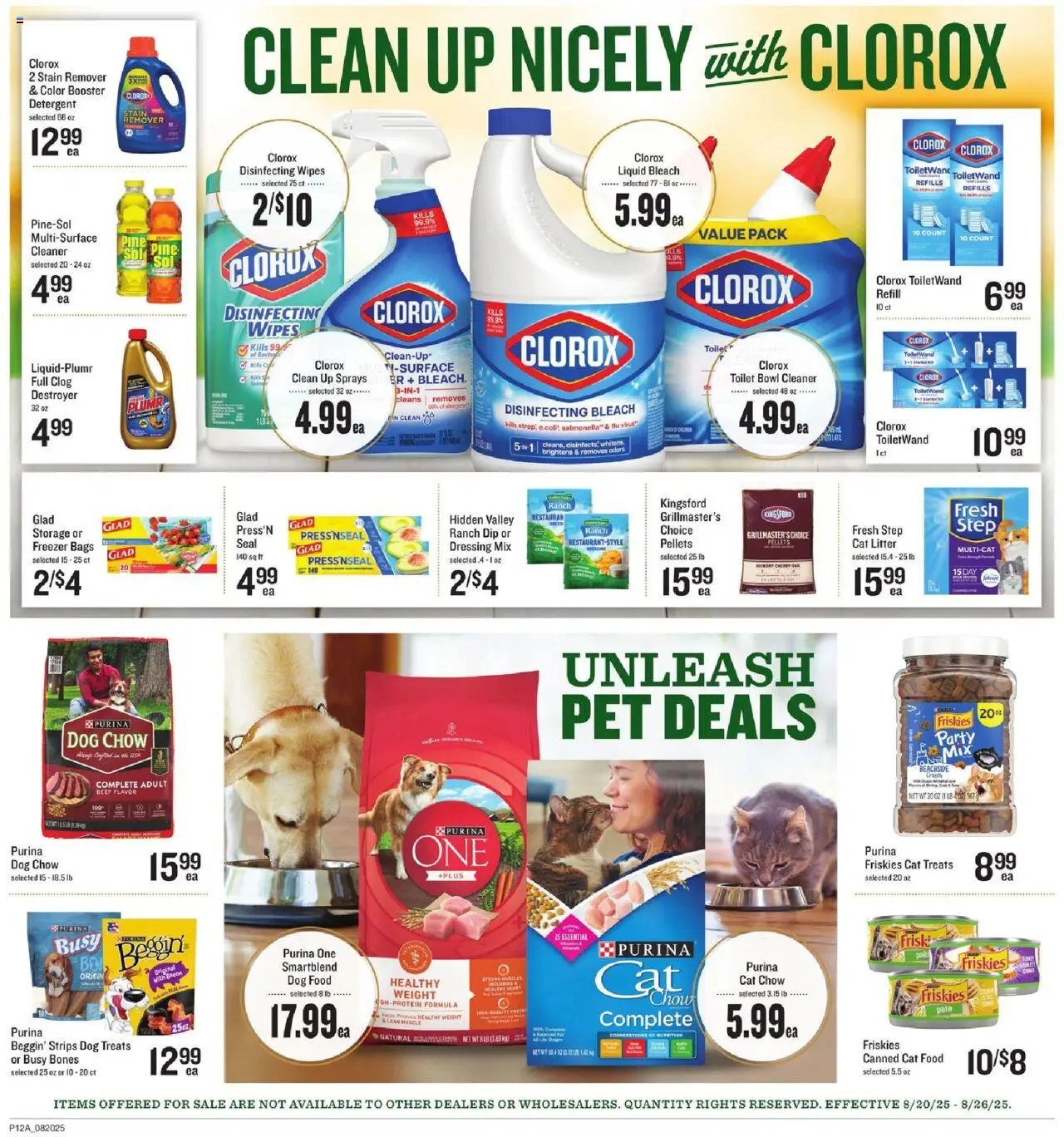Lowes Foods Weekly Ad - valid from 20.08.2025 | Page: 17 | Products: Cat Food, Beef, Detergent, Freezer