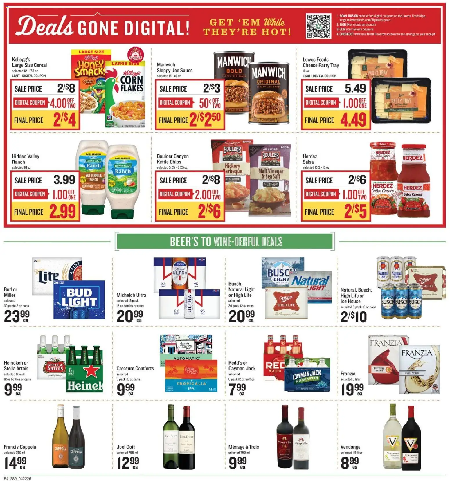 Lowes Foods Weekly Ad - GA - valid from 22.04.2026 | Page: 5 | Products: Corn, Chips, Flakes, Kettle