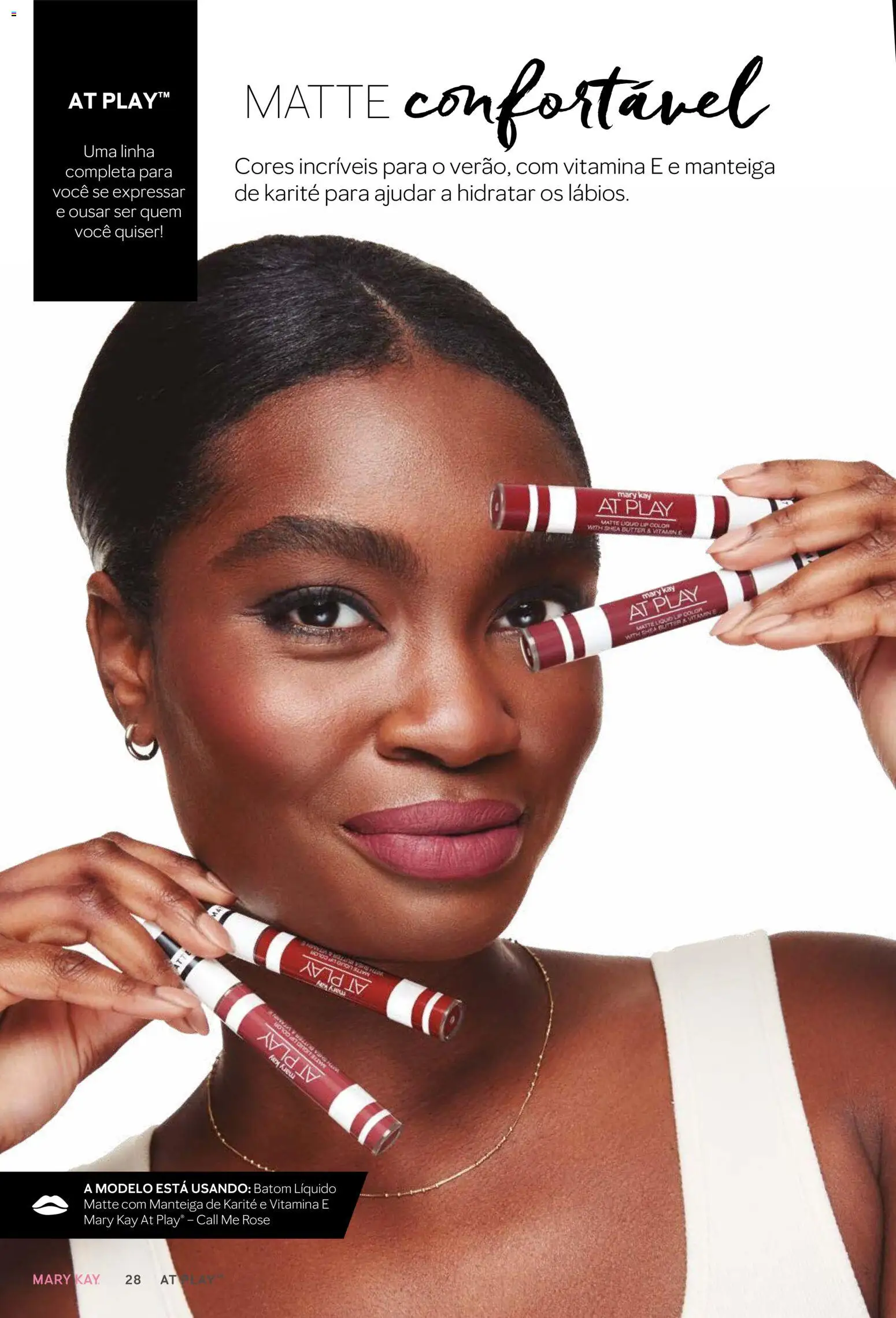 Mary Kay Folheto - válido de 01.01.2026 | Página: 28 | Produtos: Batom, Manteiga