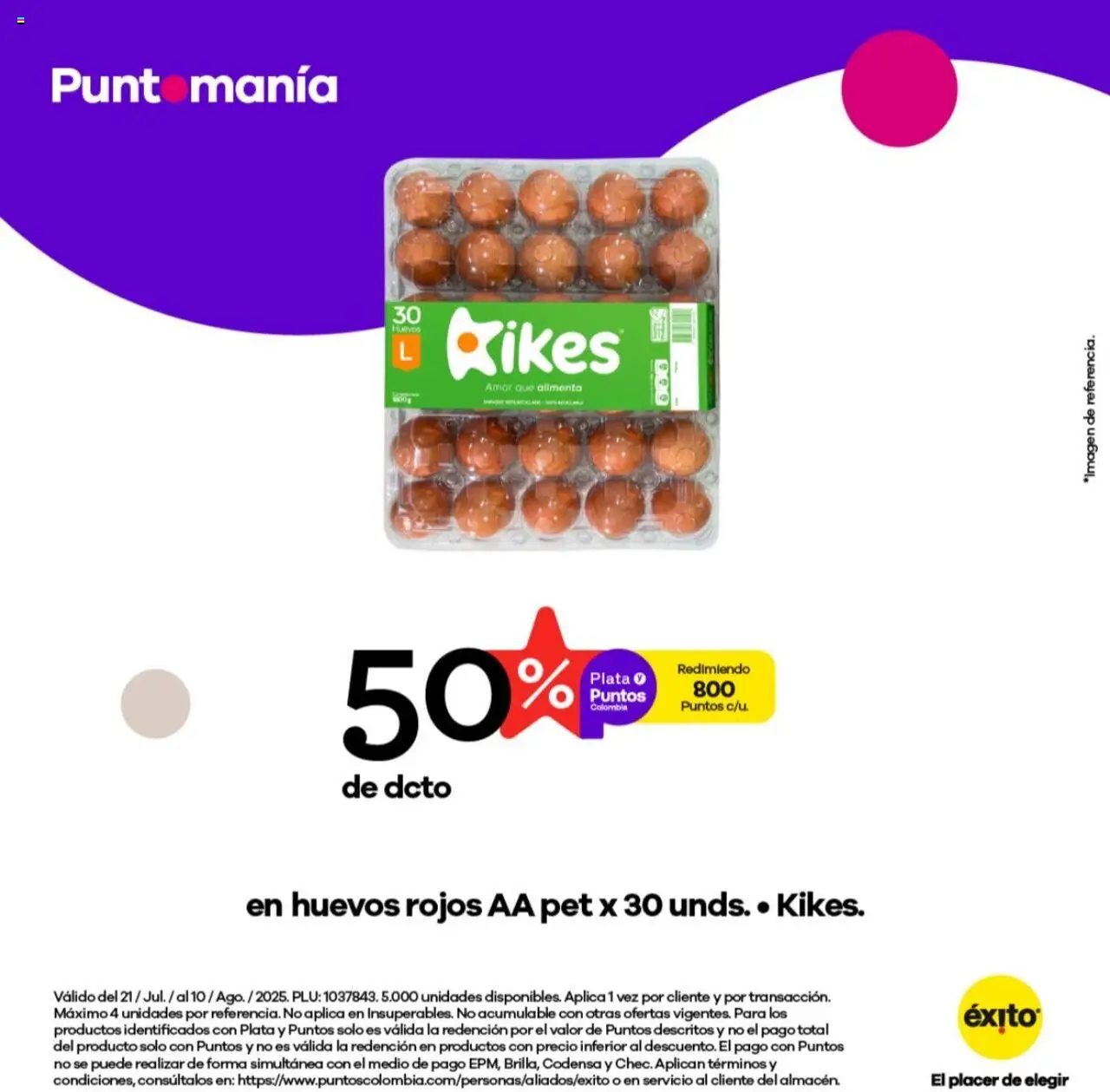 Éxito revista - valida desde el 21.07.2025 | Página: 1 | Productos: Huevos