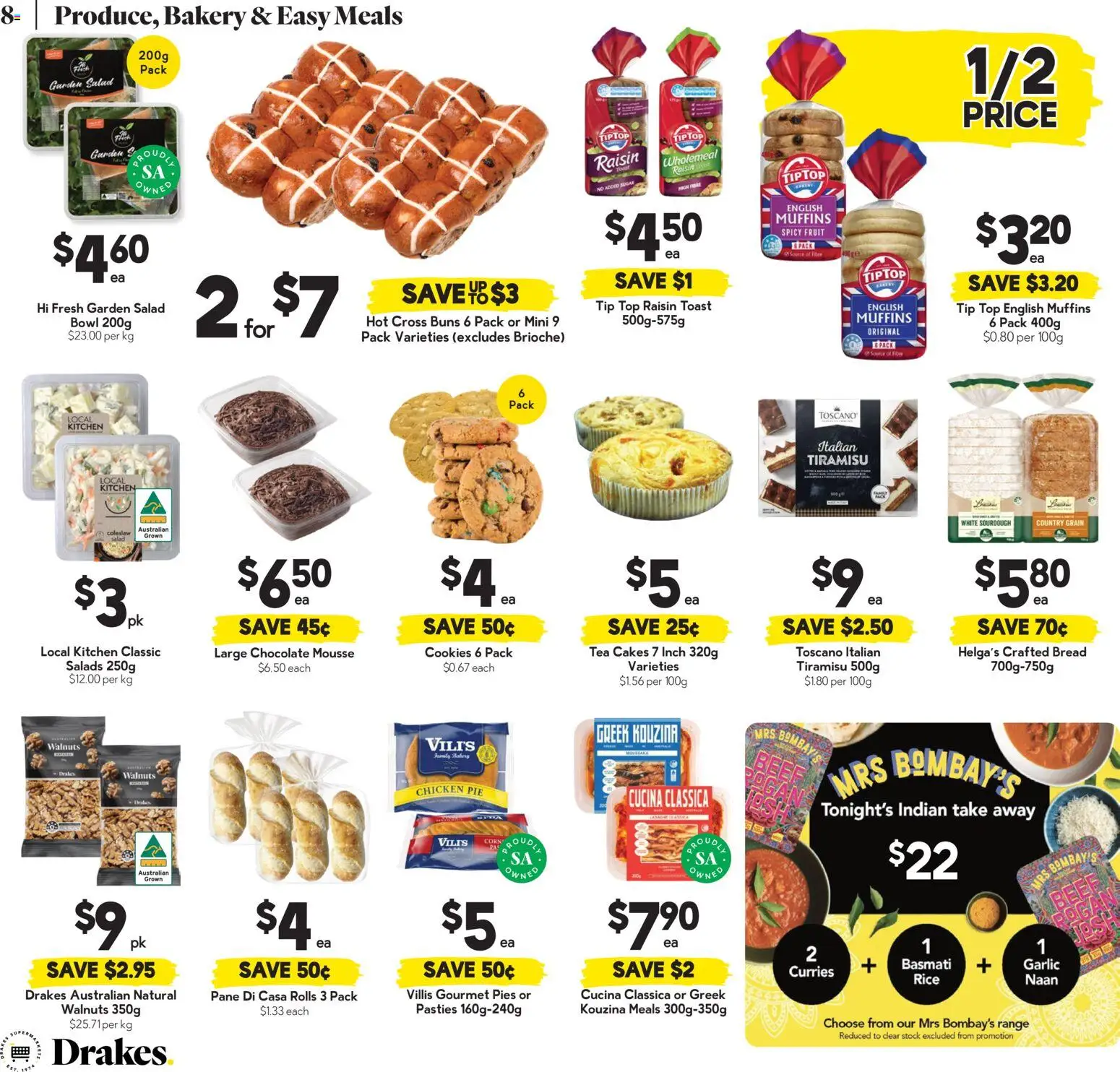 Drakes catalogue - valid from 07.01.2026 | Page: 8 | Products: Chocolate, Chicken, Muffins, Beef