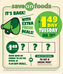 Preview of Save on foods flyer - AB from shop Save on foods valid from 15.01.2026