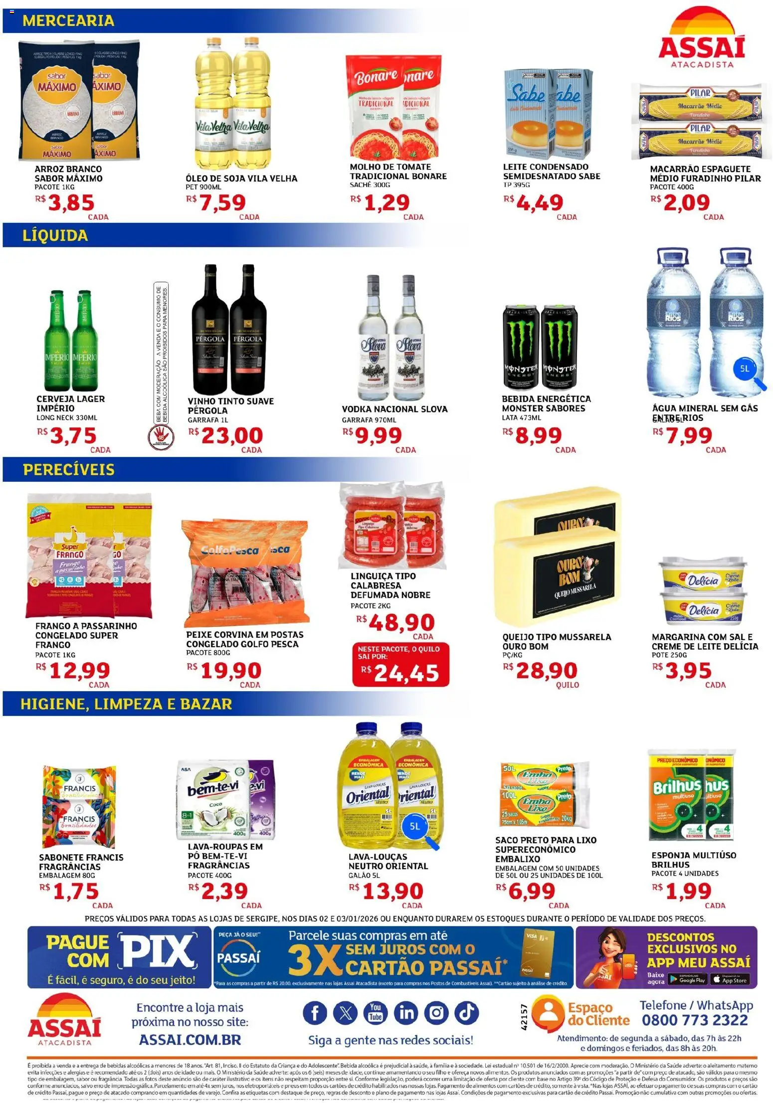 Assaí Atacadista Folheto - válido de 02.01.2026 | Página: 2 | Produtos: Pó, Leite, Base, Acerola