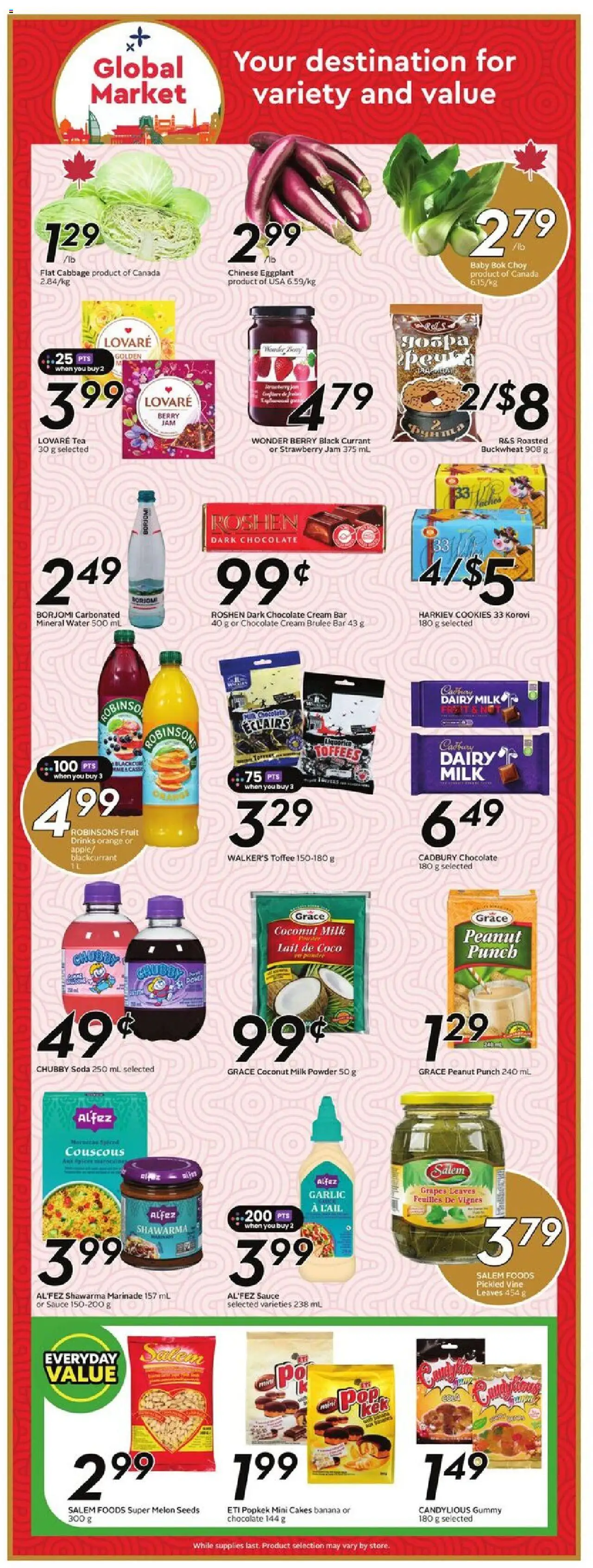 Sobeys flyer valid from 11.09.2025 | Page: 15 | Products: Tea, Cream, Cookies, Powder