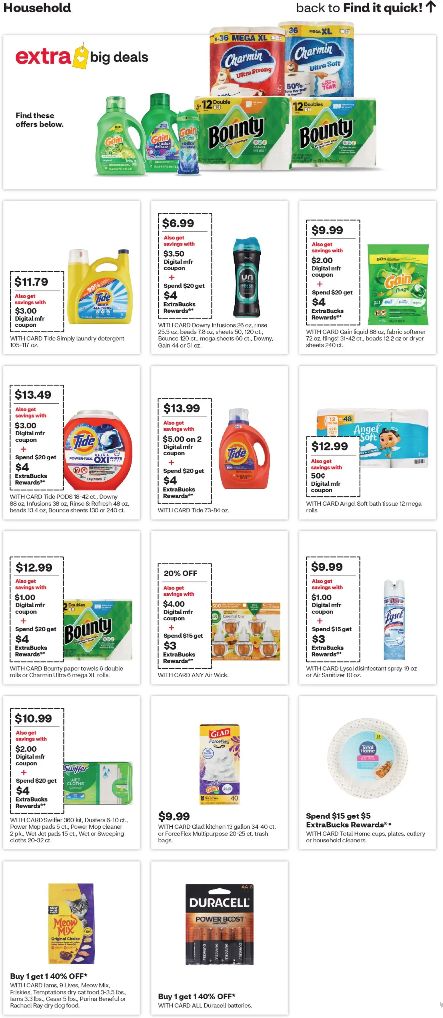 CVS Pharmacy Weekly Ad - WA - valid from 15.03.2026 | Page: 18 | Products: Bath, Cat Food, Pads, Dryer