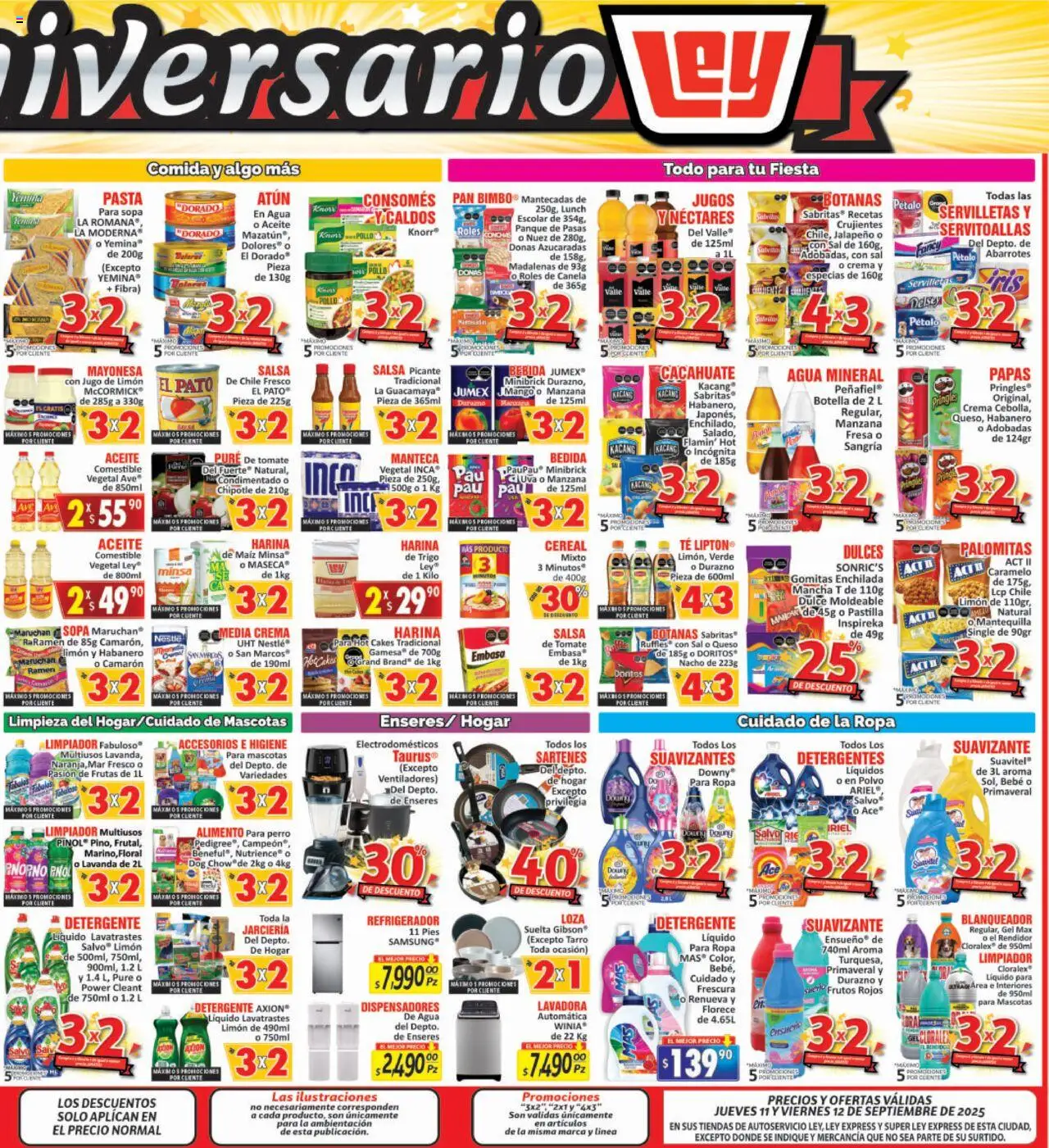 Nuevas ofertas de Casa Ley válidas en toda la República Mexicana desde el 11.09.2025. ¡Encuentra las mejores ofertas en Casa Ley - Folleto Autoservicio! | Página: 4 | Productos: Sal, Atún, Sopa, Pan
