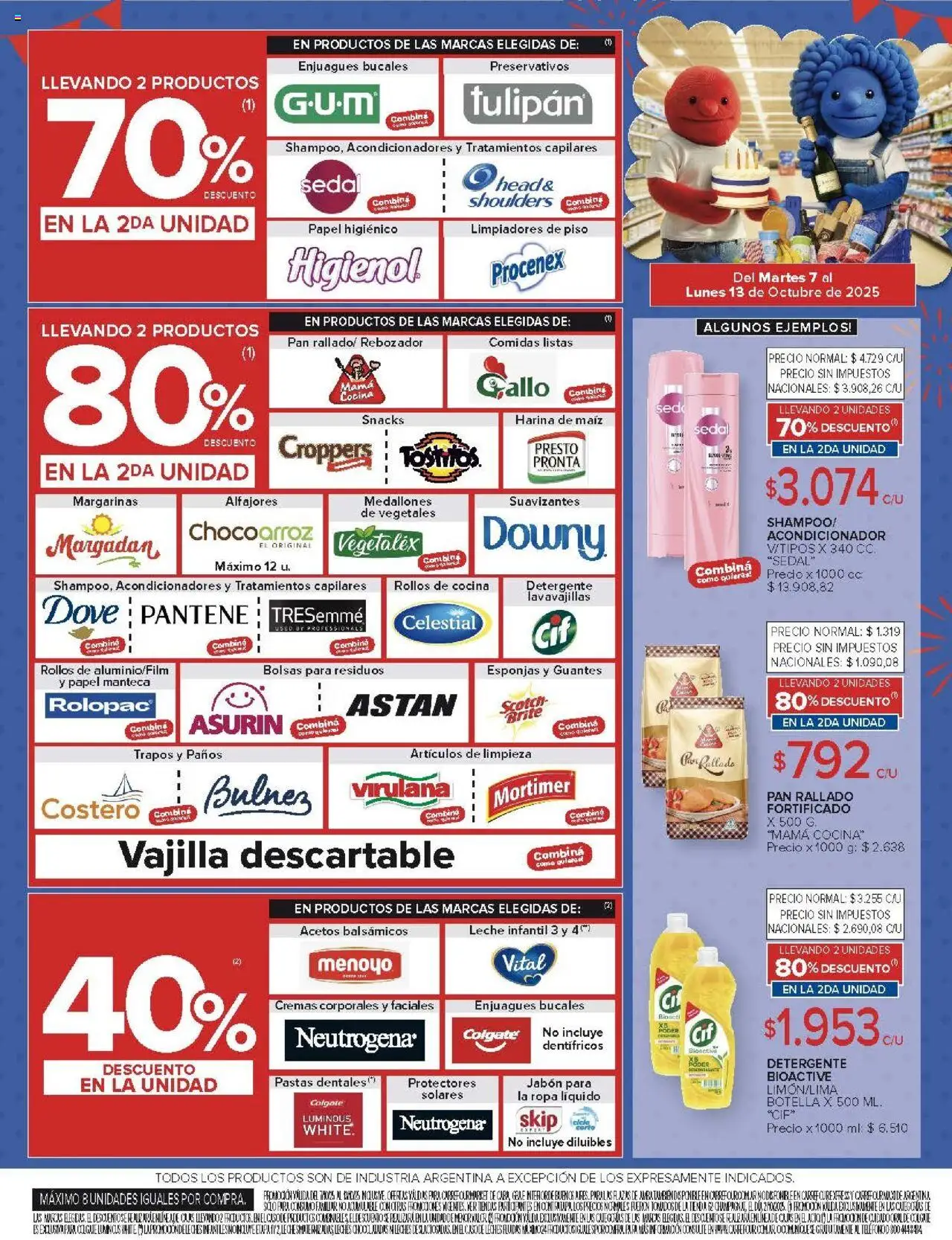 Carrefour Market catálogo │ válido desde el 07.10.2025 | Página: 3 | Productos: Papel higiénico, Lavavajillas, Maiz, Manteca