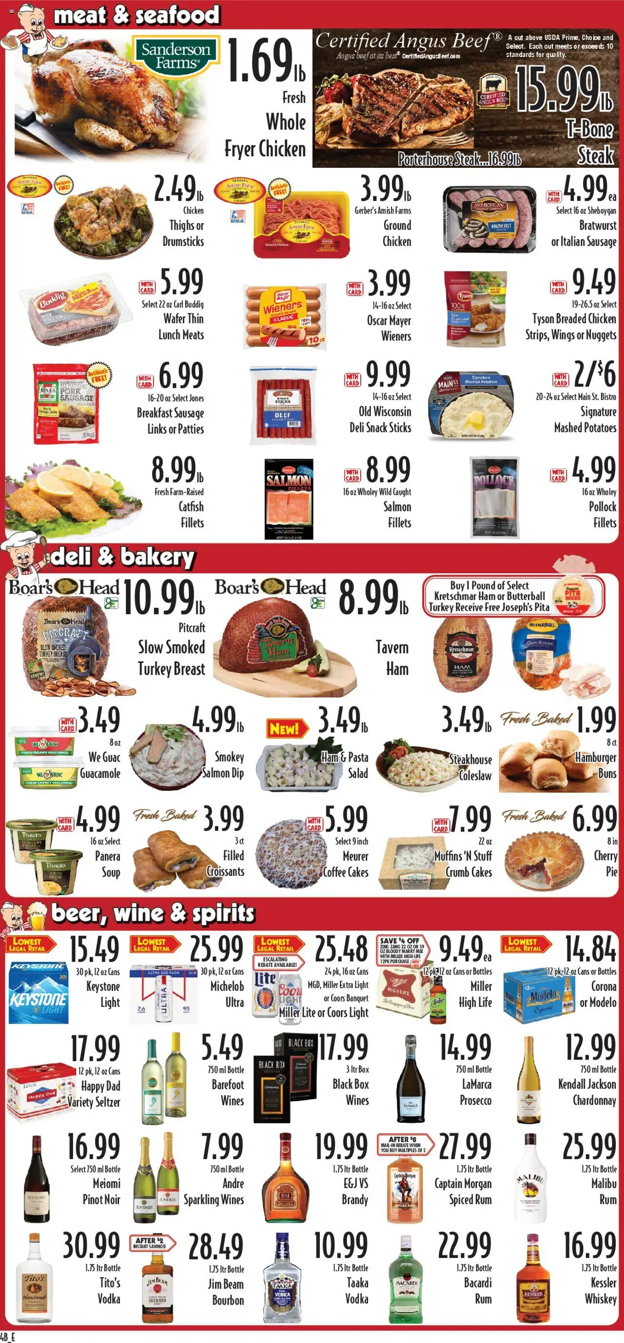 Piggly Wiggly Weekly Ad - valid from 10.09.2025 | Page: 4 | Products: Fryer, Wine, Seafood, Sausage