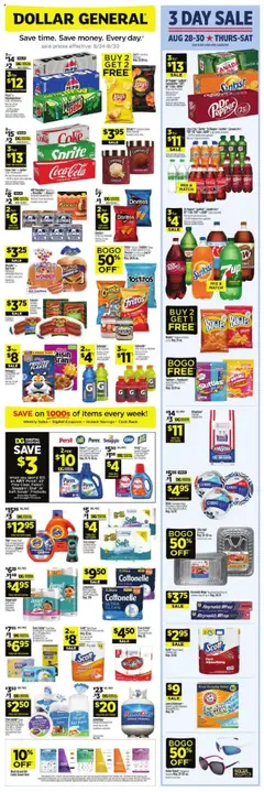 Preview of Dollar General weekly ads valid from 24.08.2025