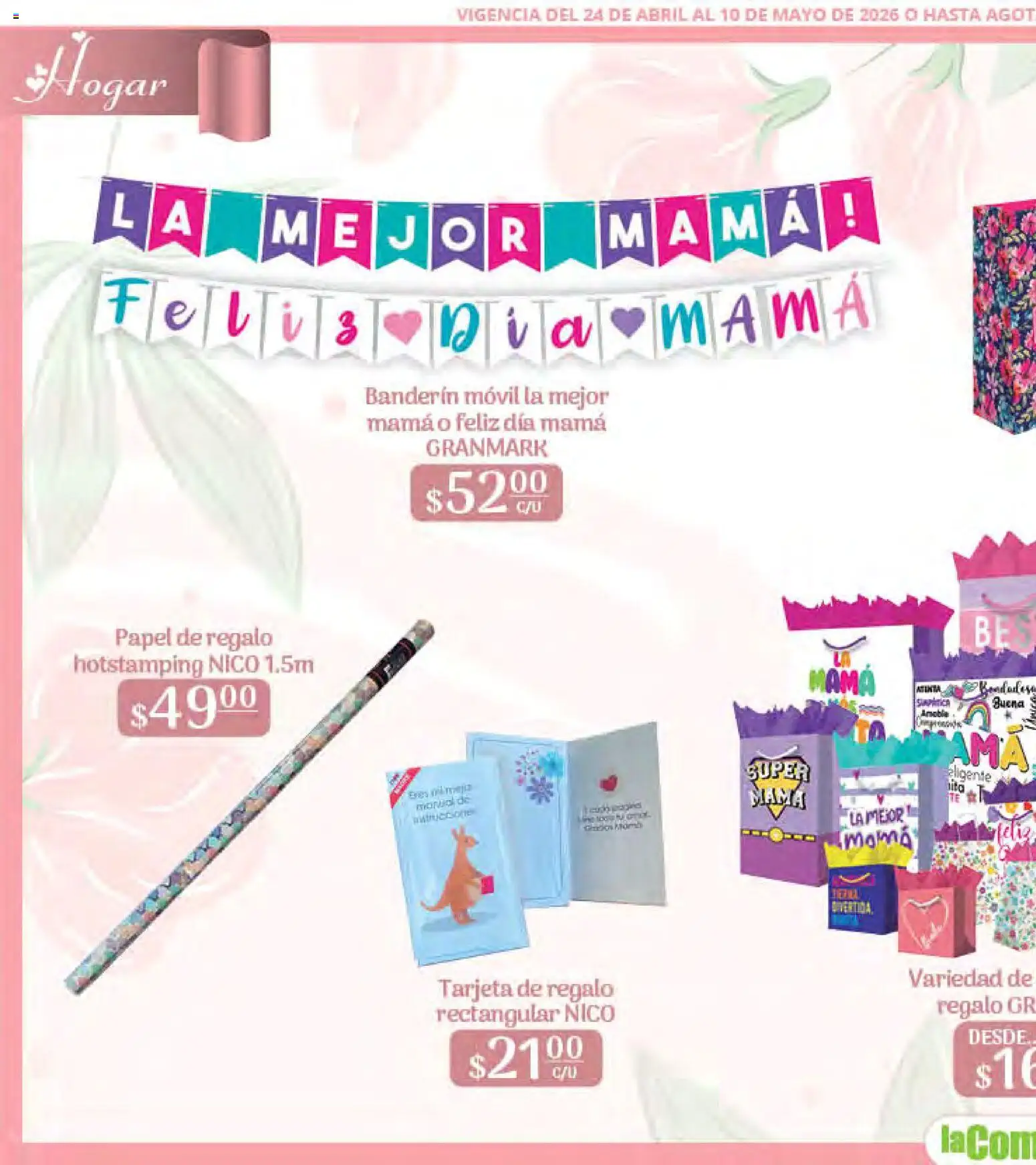 Nuevas ofertas de La Comer válidas en toda la República Mexicana desde el 24.04.2026. ¡Encuentra las mejores ofertas en La Comer folleto Mamá es lo más importante! | Página: 58 | Productos: Movil