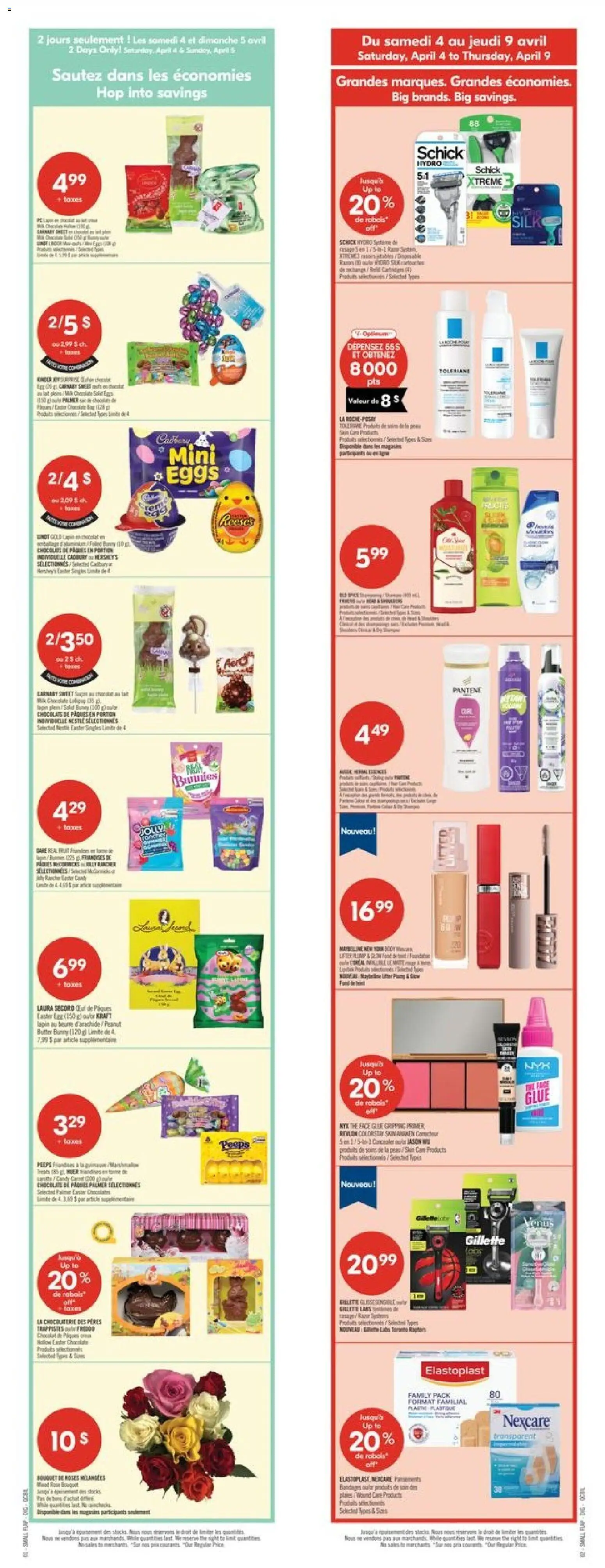 Pharmaprix flyer valid from 03.04.2026 | Page: 2 | Products: Concealer, Butter, Eggs, Chocolate