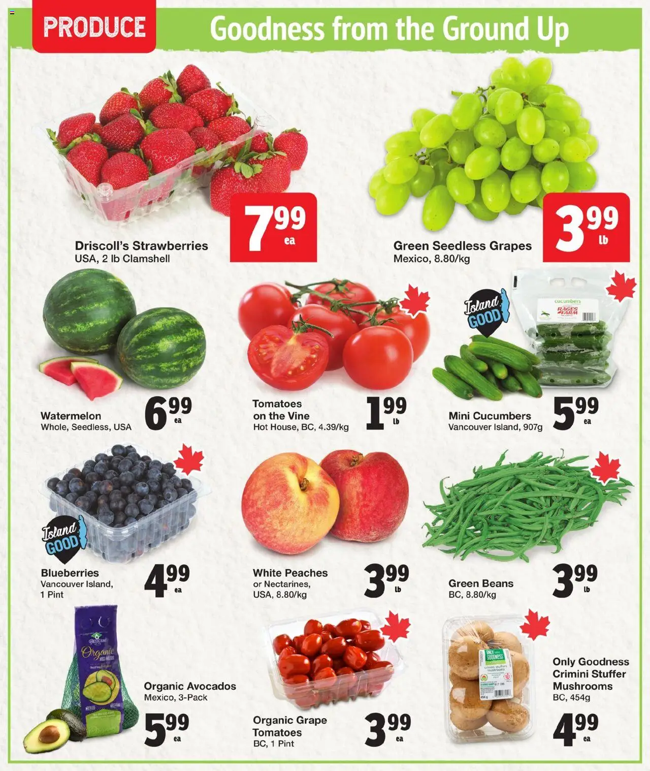 Quality Foods flyer valid from 24.07.2025 | Page: 2 | Products: Strawberries, Cucumbers, Tomatoes