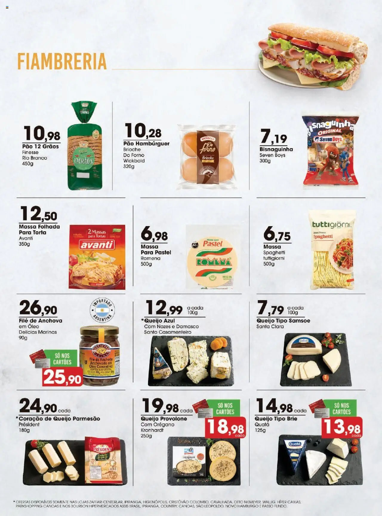 Zaffari Folheto - válido de 09.09.2025 | Página: 10 | Produtos: Óleo, Massa, Nozes, Hambúrguer