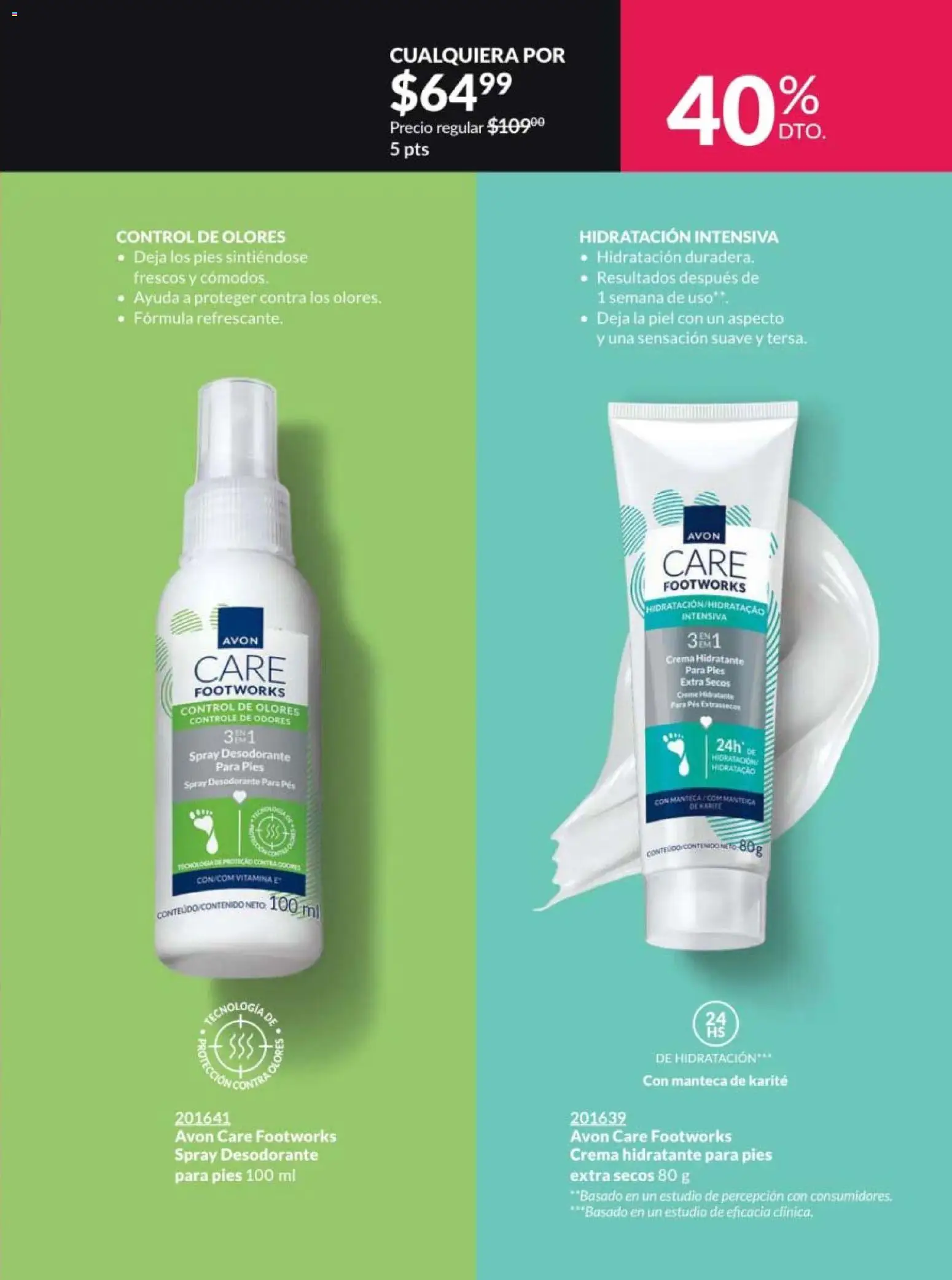 Nuevas ofertas de AVON válidas en toda la República Mexicana desde el 20.02.2026. ¡Encuentra las mejores ofertas en AVON campaña 4 2026! | Página: 167 | Productos: Desodorante, Crema