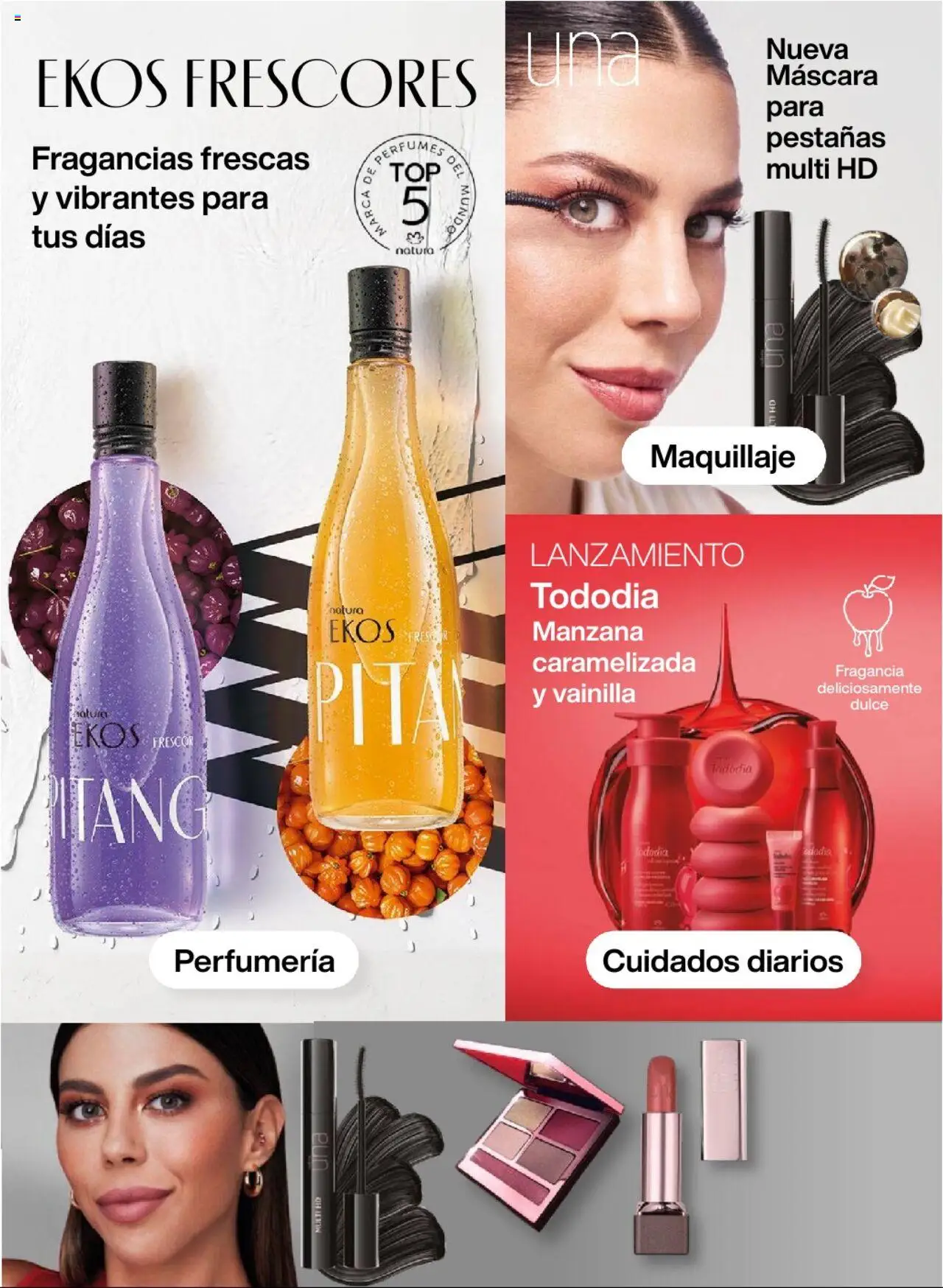 Catálogo Natura válido desde 03.09.2025 | Página: 3 | Productos: Máscara, Fragancia, Maquillaje