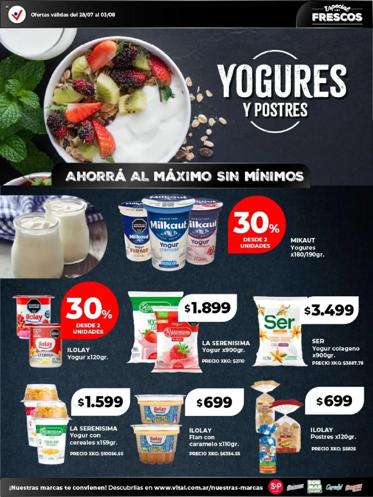 Vital - Especial frescos │ válido desde el 28.07.2025 | Página: 5 | Productos: Frutilla, Yogur, Té, Cereales