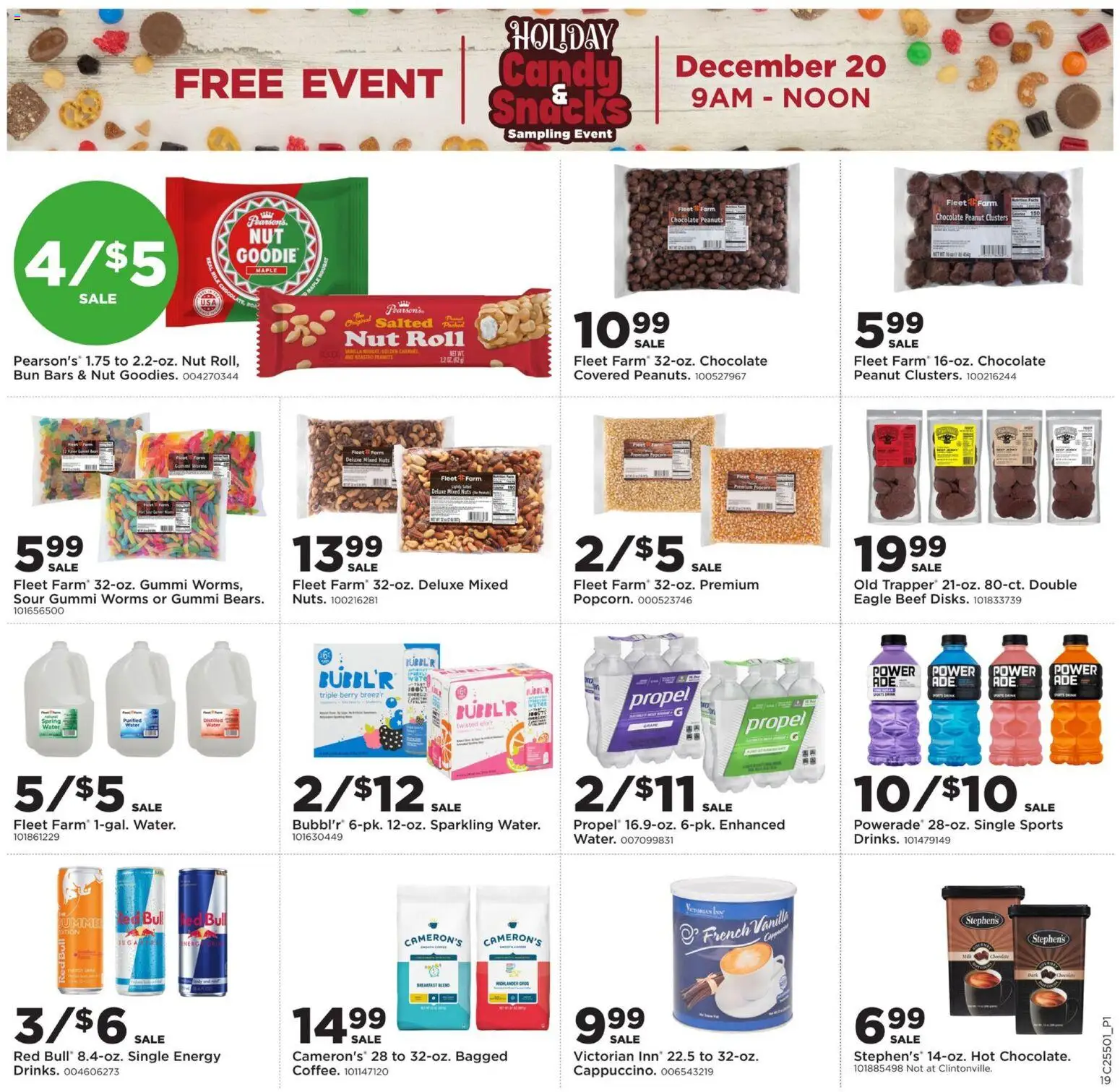 Mills Fleet Farm Weekly Ad - valid from 11.12.2025 | Page: 24 | Products: Chocolate, Beef, Nuts, Water