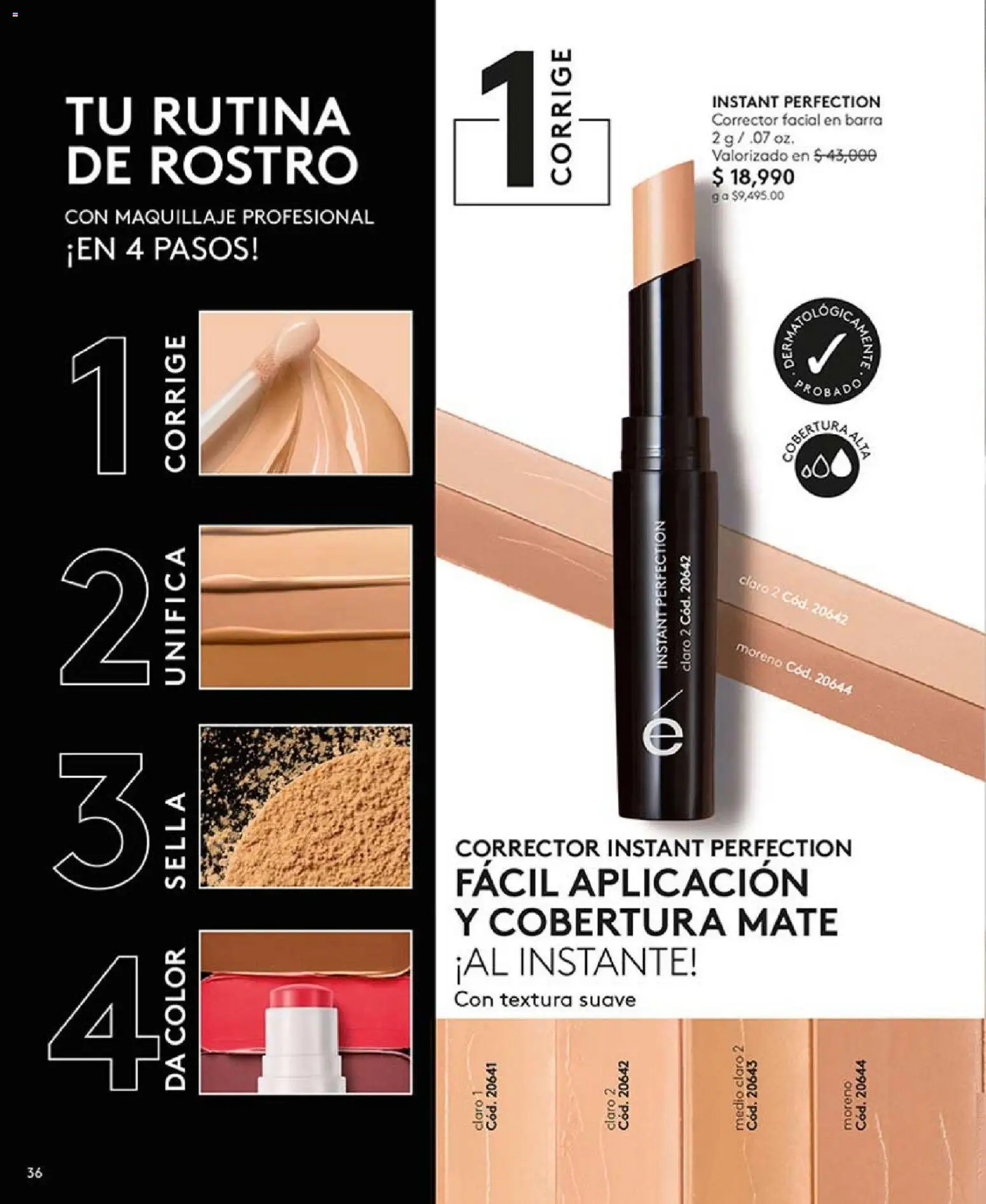 Ésika revista - valida desde el 01.04.2026 | Página: 36 | Productos: Maquillaje, Corrector