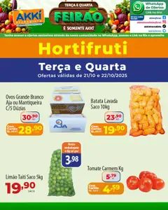 Akki Atacadista - Ofertas Hortifruti - Pré-Visualização do folheto da loja Akki Atacadista, válido de 21.10.2025