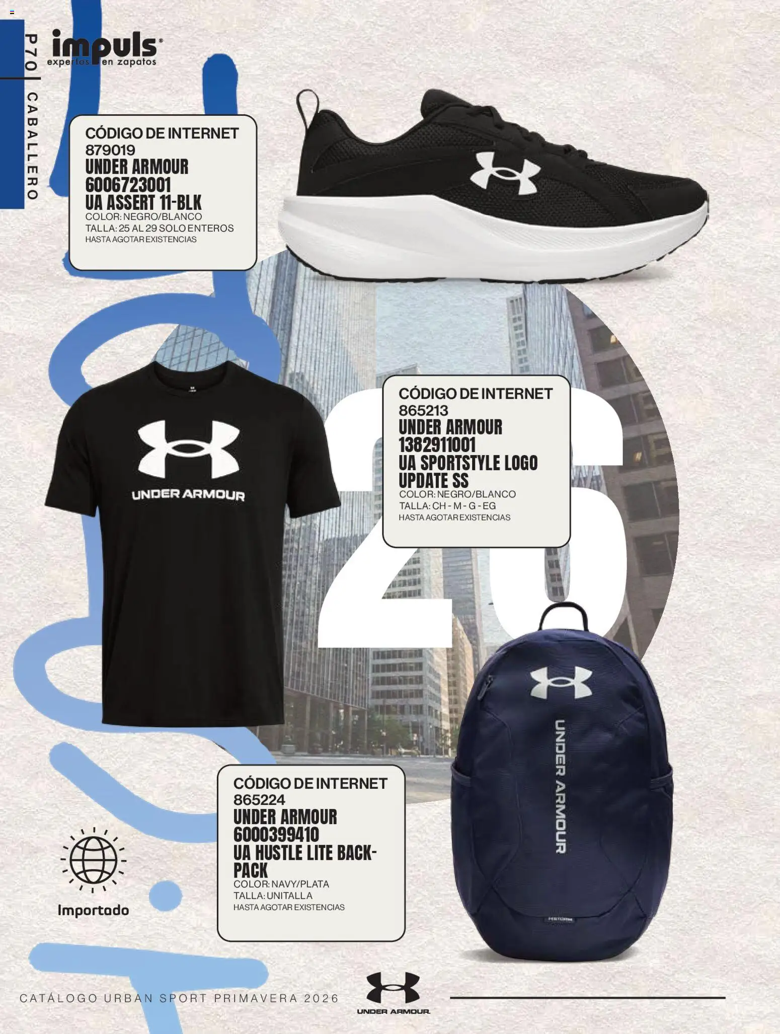 Nuevas ofertas de Impuls válidas en toda la República Mexicana desde el 01.03.2026. ¡Encuentra las mejores ofertas en Impuls catálogo Urban Sport! | Página: 72 | Productos: Zapatos