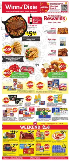 Preview of Winn Dixie weekly ads valid from 14.01.2026
