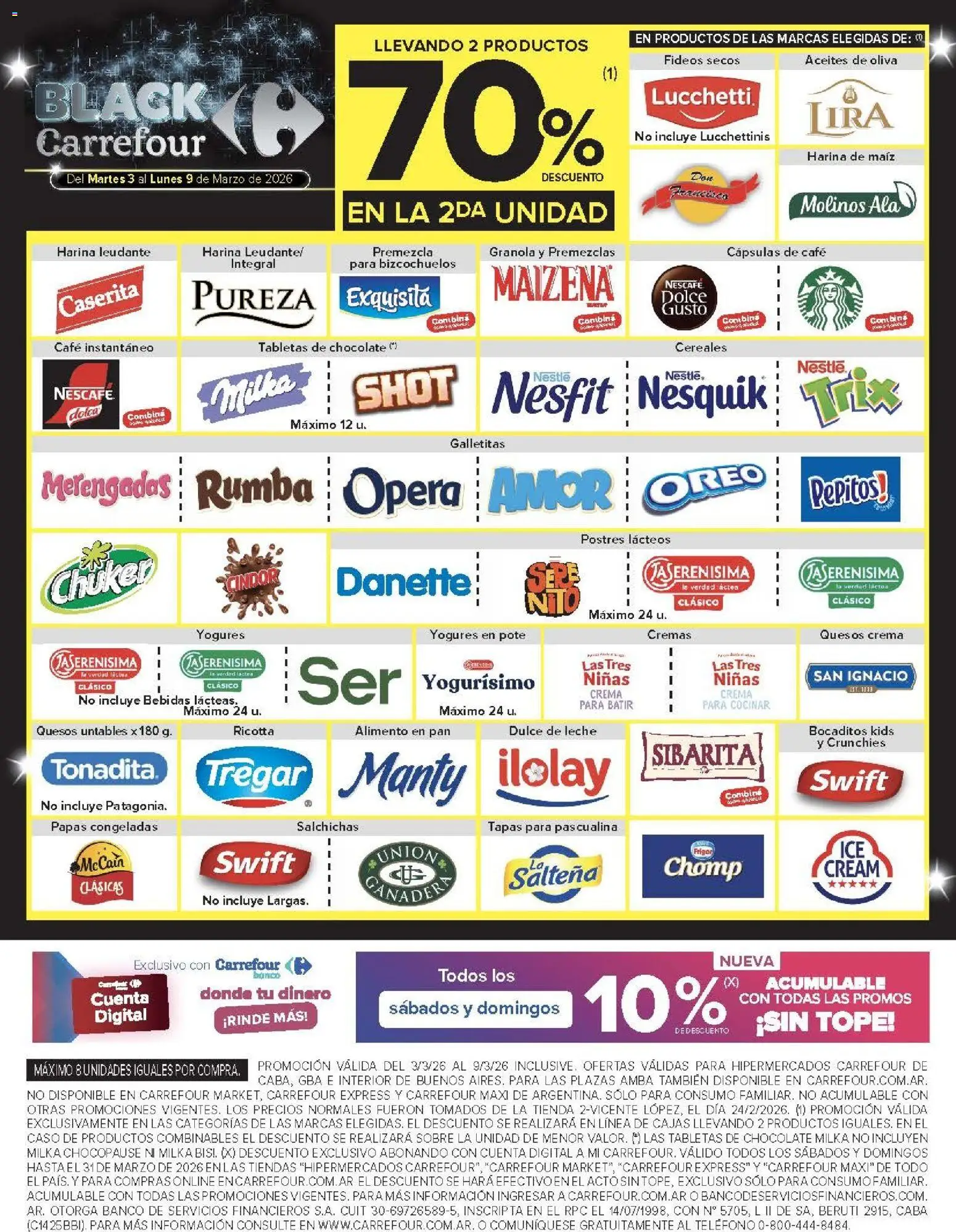 Carrefour ofertas │ válido desde el 03.03.2026 | Página: 6 | Productos: Teléfono, Café, Chocolate, Cereales
