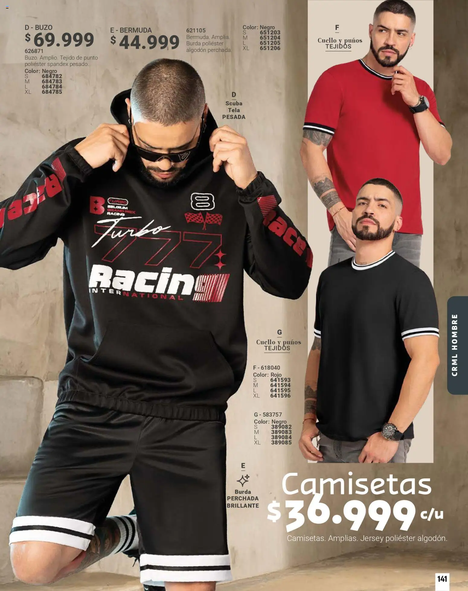 Carmel revista - valida desde el 01.02.2026 | Página: 141 | Productos: Algodón, Bermuda, Buzo, Cuello