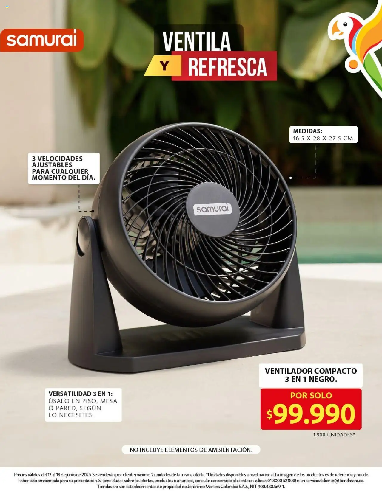 Ara revista - valida desde el 12.06.2025 | Página: 17 | Productos: Ventilador, Sobre, Mesa