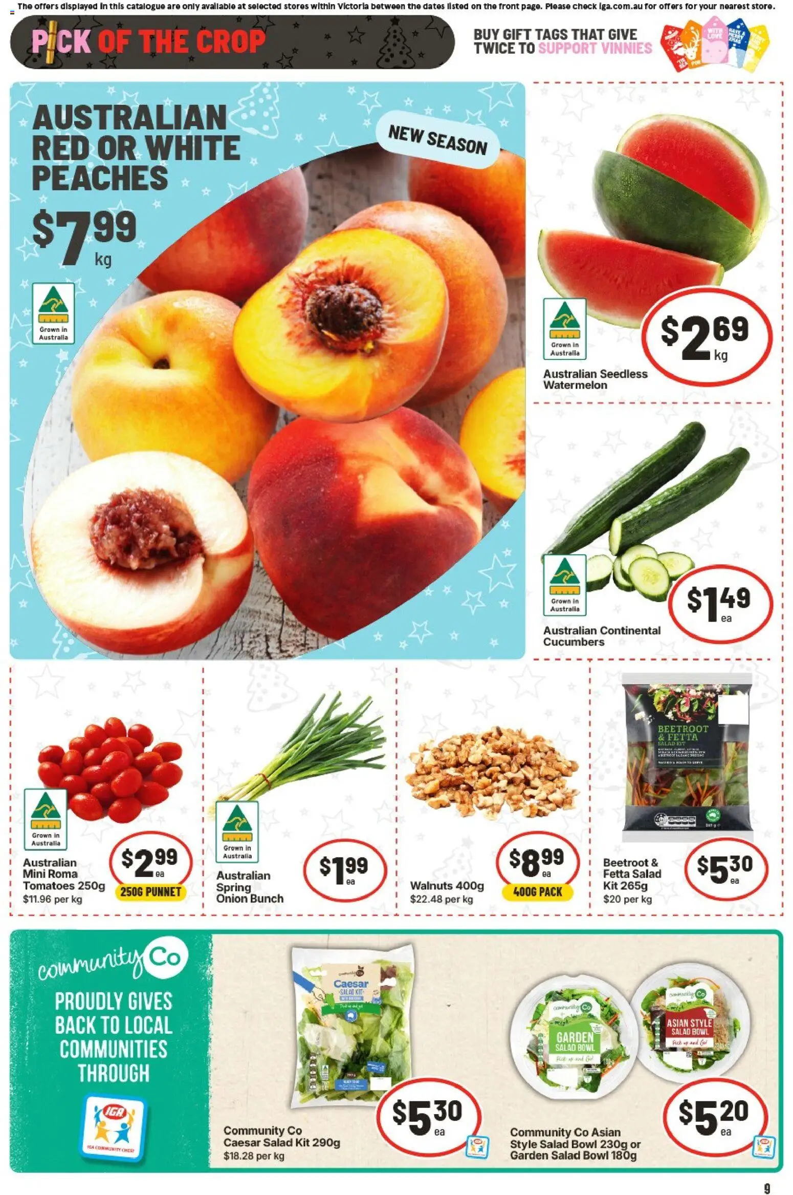 IGA catalogue - valid from 26.11.2025 | Page: 12 | Products: Tomatoes, Salad, Beetroot, Watermelon