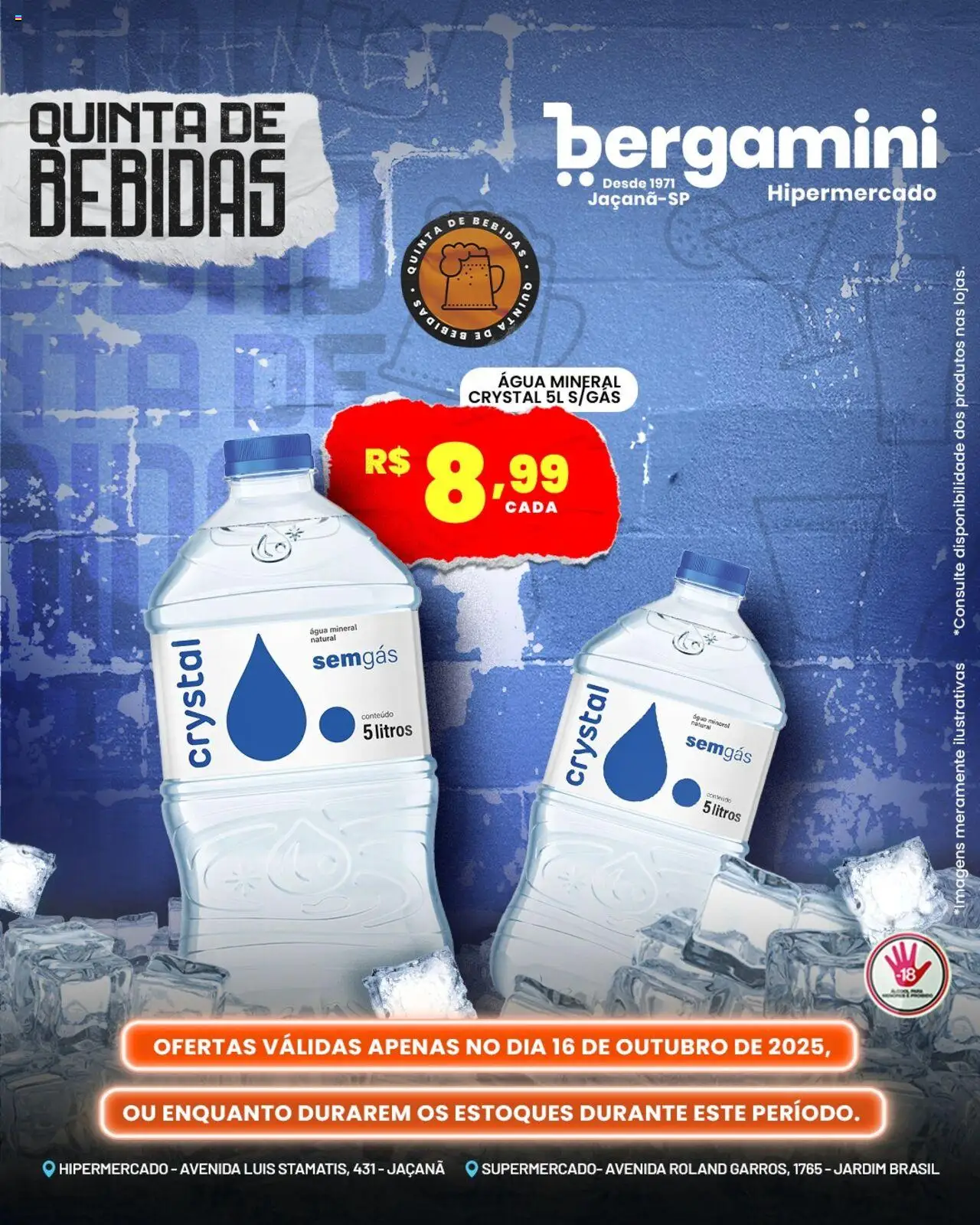Supermercado Bergamini Folheto - válido de 16.10.2025 | Página: 11 | Produtos: Água mineral