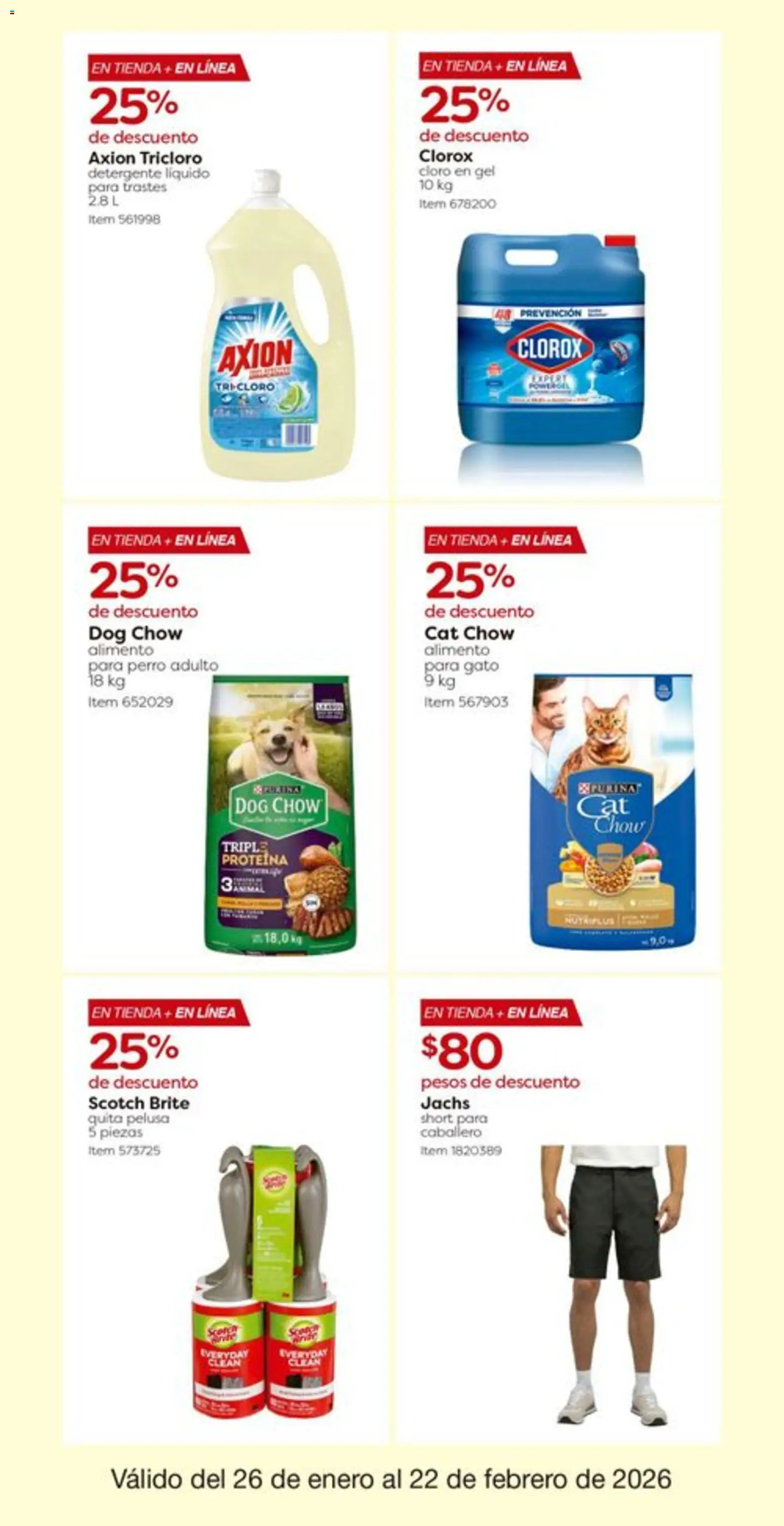 Nuevas ofertas de Costco válidas en toda la República Mexicana desde el 26.01.2026. ¡Encuentra las mejores ofertas en Costco catálogo! | Página: 12 | Productos: Detergente, Cloro, Short