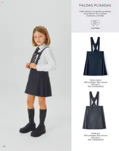 Vista previa de El Corte Inglés catálogo Colección Uniformes 2024, nuevo folleto de la tienda, válido en México a partir del 04.04.2025 | Página: 22 | Productos: Faldas, Falda, Tirantes