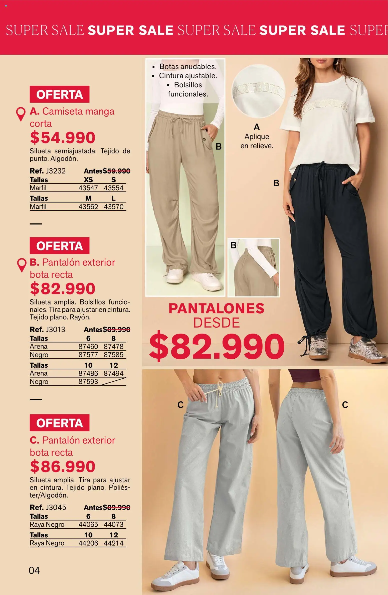Leonisa revista - valida desde el 01.01.2026 | Página: 4 | Productos: Botas, Camiseta, Pantalones