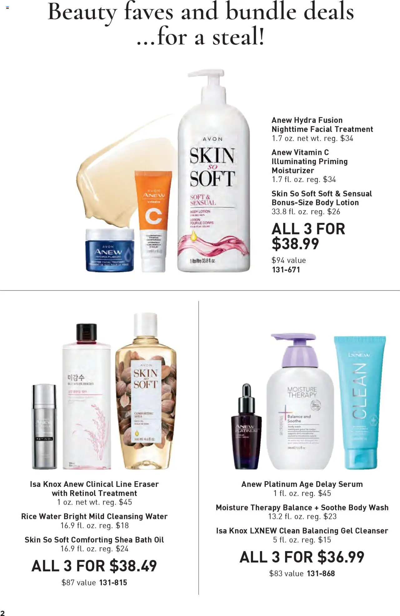 Avon Good Buys Flyer - valid from 13.08.2025 | Page: 2 | Products: Vitamin, Bath, Rice, Water