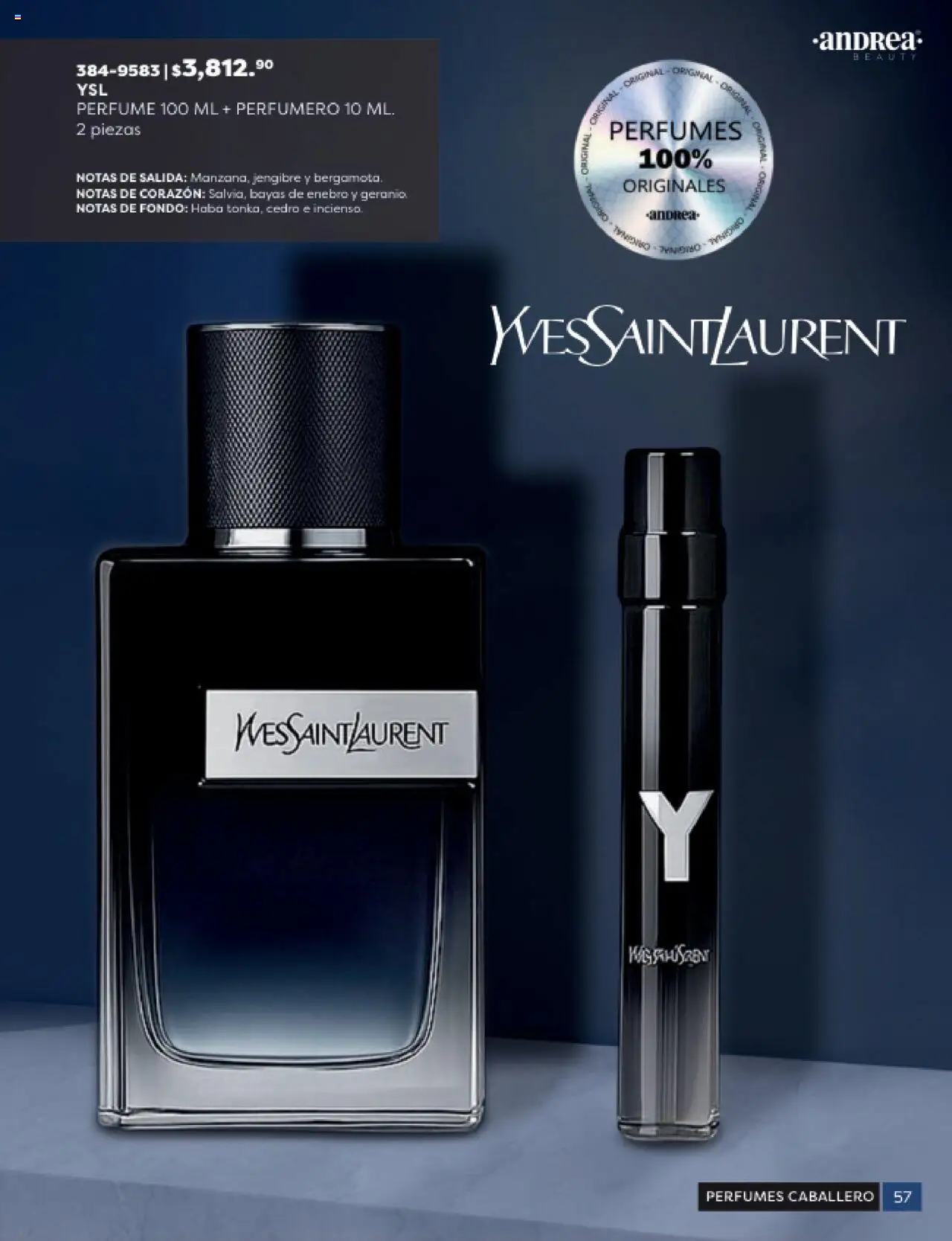 Nuevas ofertas de Andrea válidas en toda la República Mexicana desde el 24.08.2025. ¡Encuentra las mejores ofertas en Andrea - Catálogo Beauty Campaña 5! | Página: 57 | Productos: Perfume