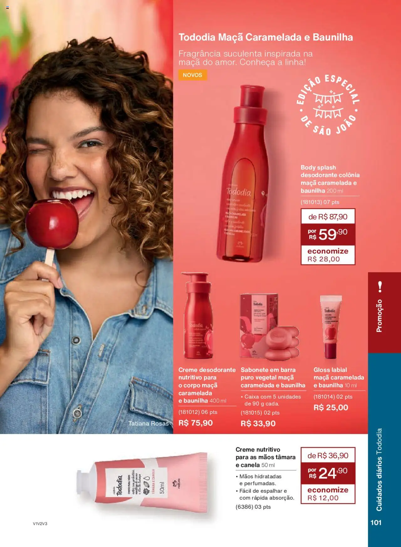 Natura Folheto - válido de 05.06.2025 | Página: 101 | Produtos: Caixa, Creme, Sabonete, Canela